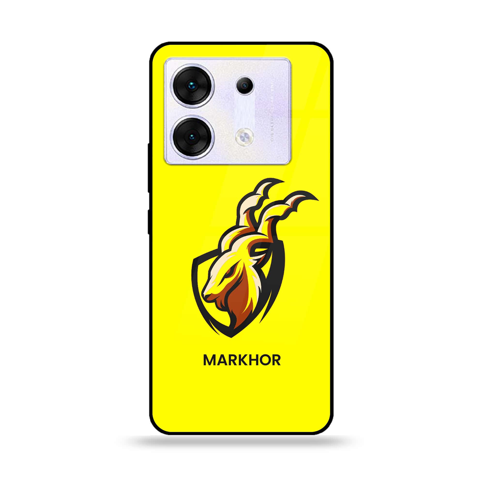 Infinix Zero 30 5G - Markhor Series - Premium Printed Glass soft Bumper shock Proof Case