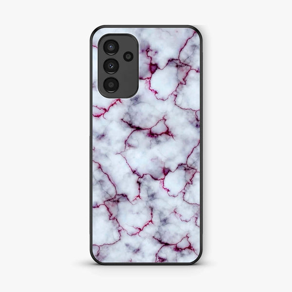 Samsung Galaxy A05s - White Marble Series - Premium Printed Glass soft Bumper shock Proof Case