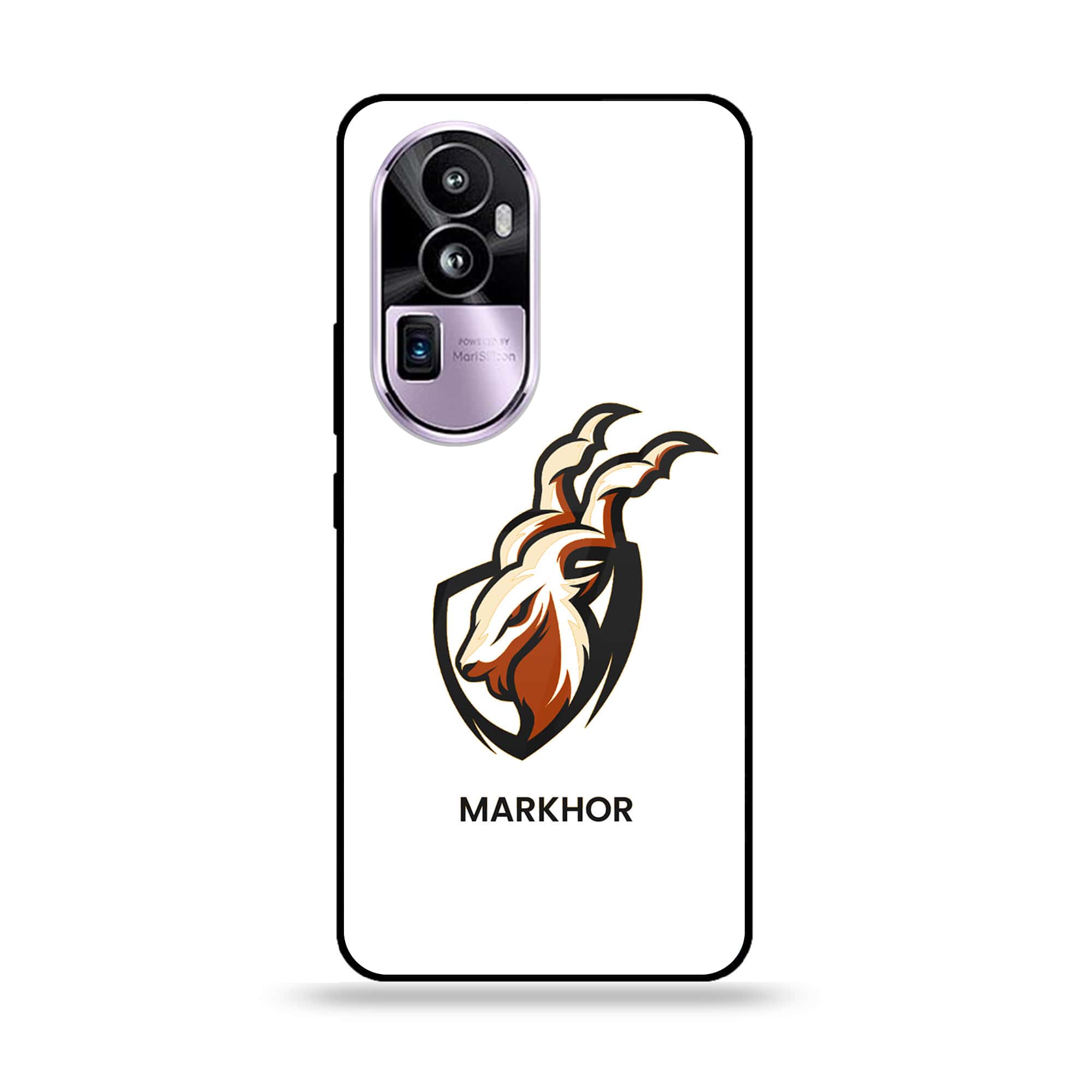 Oppo Reno 10 Pro Plus - Markhor Series - Premium Printed Glass soft Bumper shock Proof Case