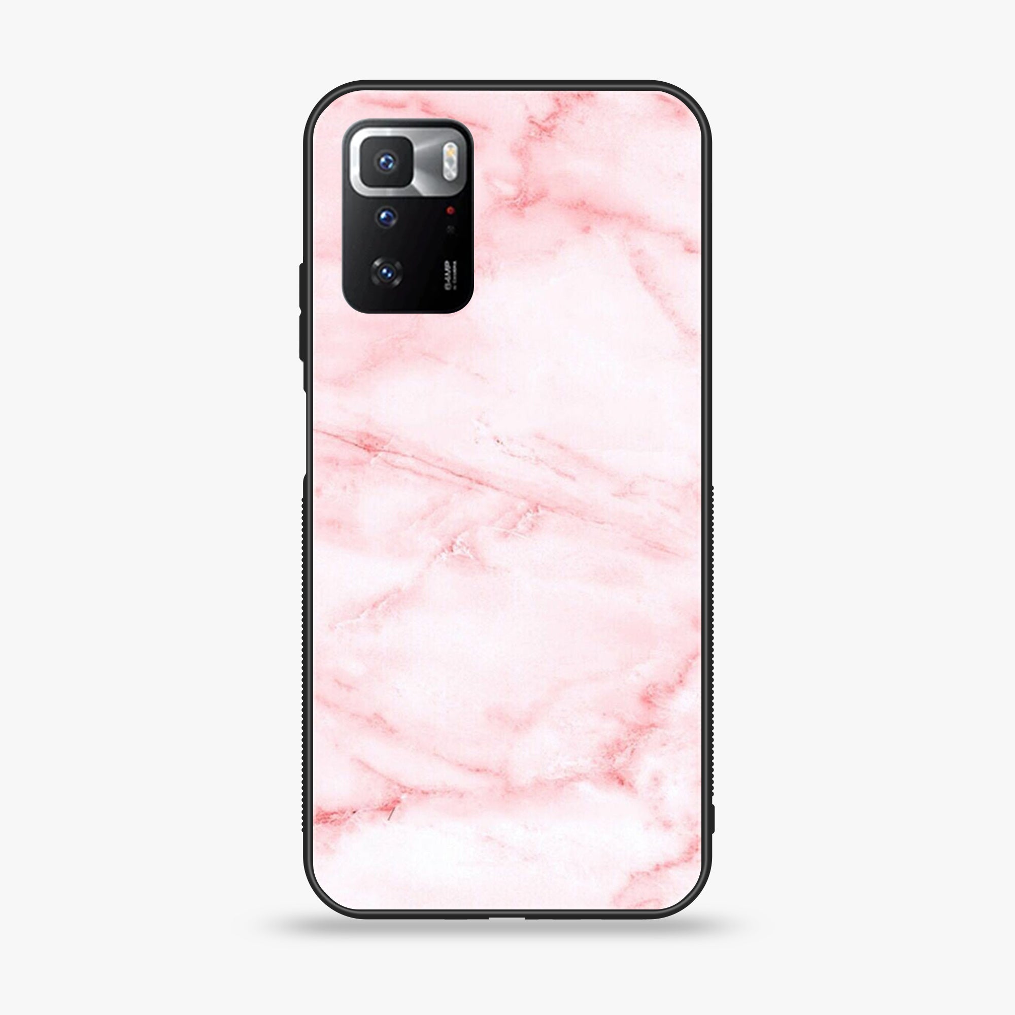 Xiaomi POCO X3 GT Pink Marble Series Premium Printed Glass soft Bumper shock Proof Case