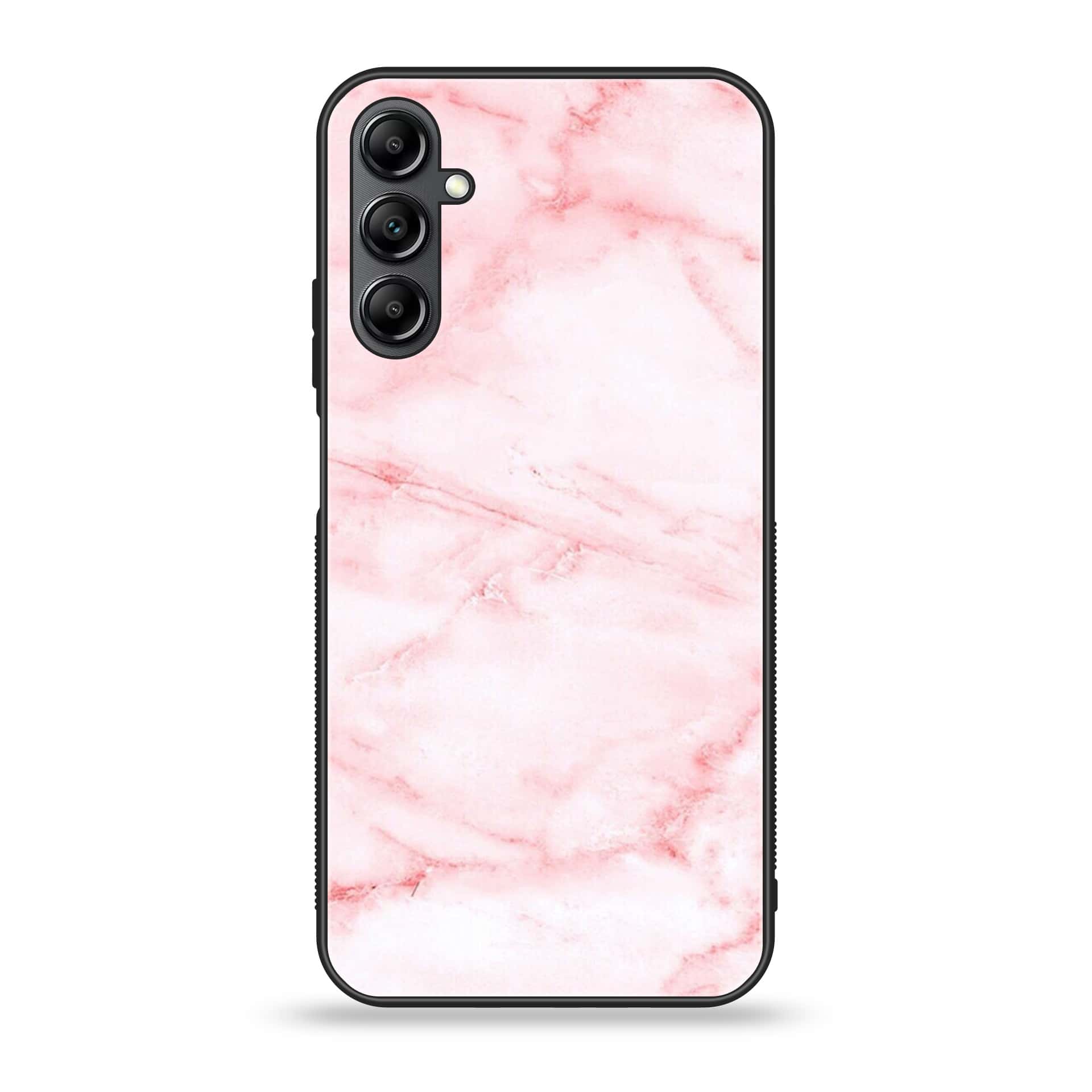 Samsung Galaxy A25 - Pink Marble Series - Premium Printed Glass soft Bumper shock Proof Case