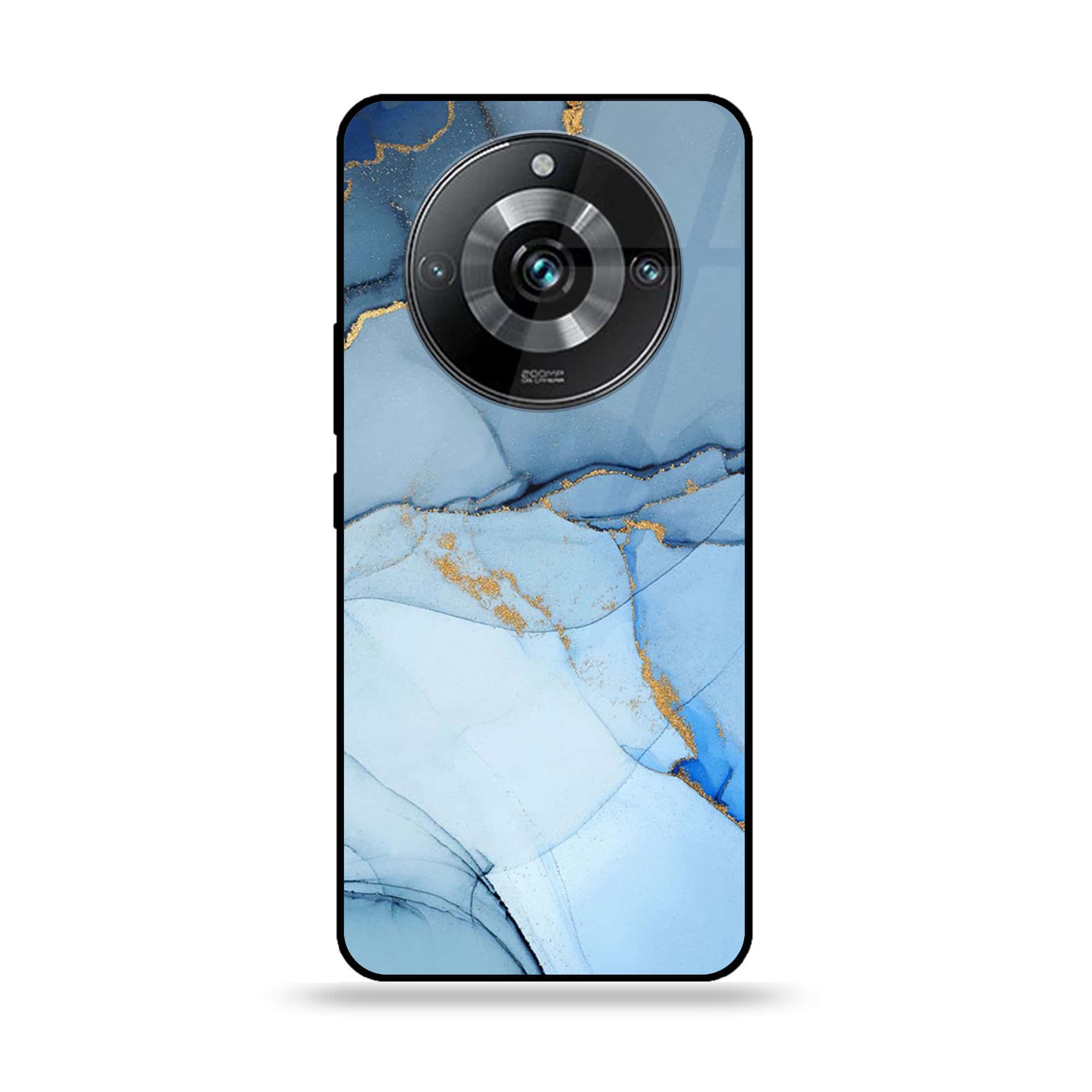 Realme 11 Pro Plus - Blue Marble Series - Premium Printed Glass soft Bumper shock Proof Case
