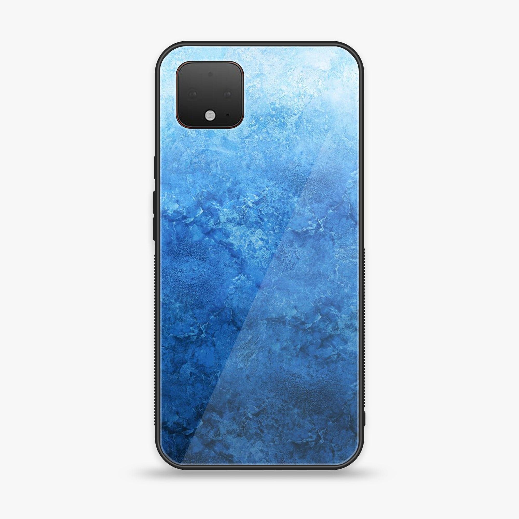 Google Pixel 4 - Blue Marble Series - Premium Printed Glass soft Bumper shock Proof Case