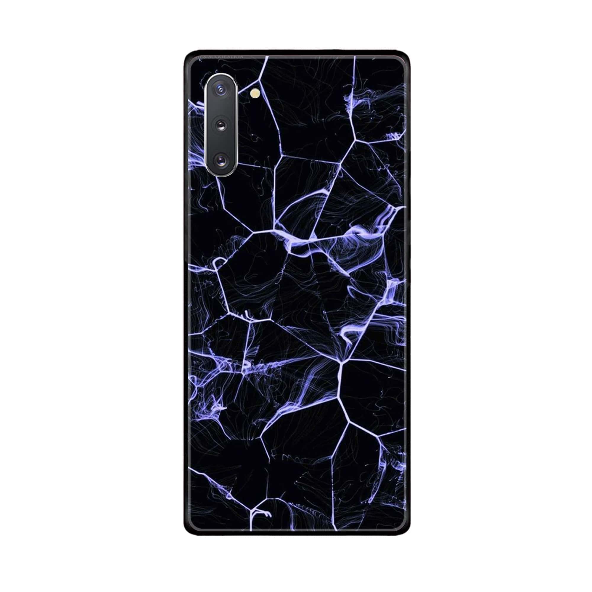 Samsung Galaxy Note 10 5G Black Marble Series Premium Printed Glass soft Bumper shock Proof Case
