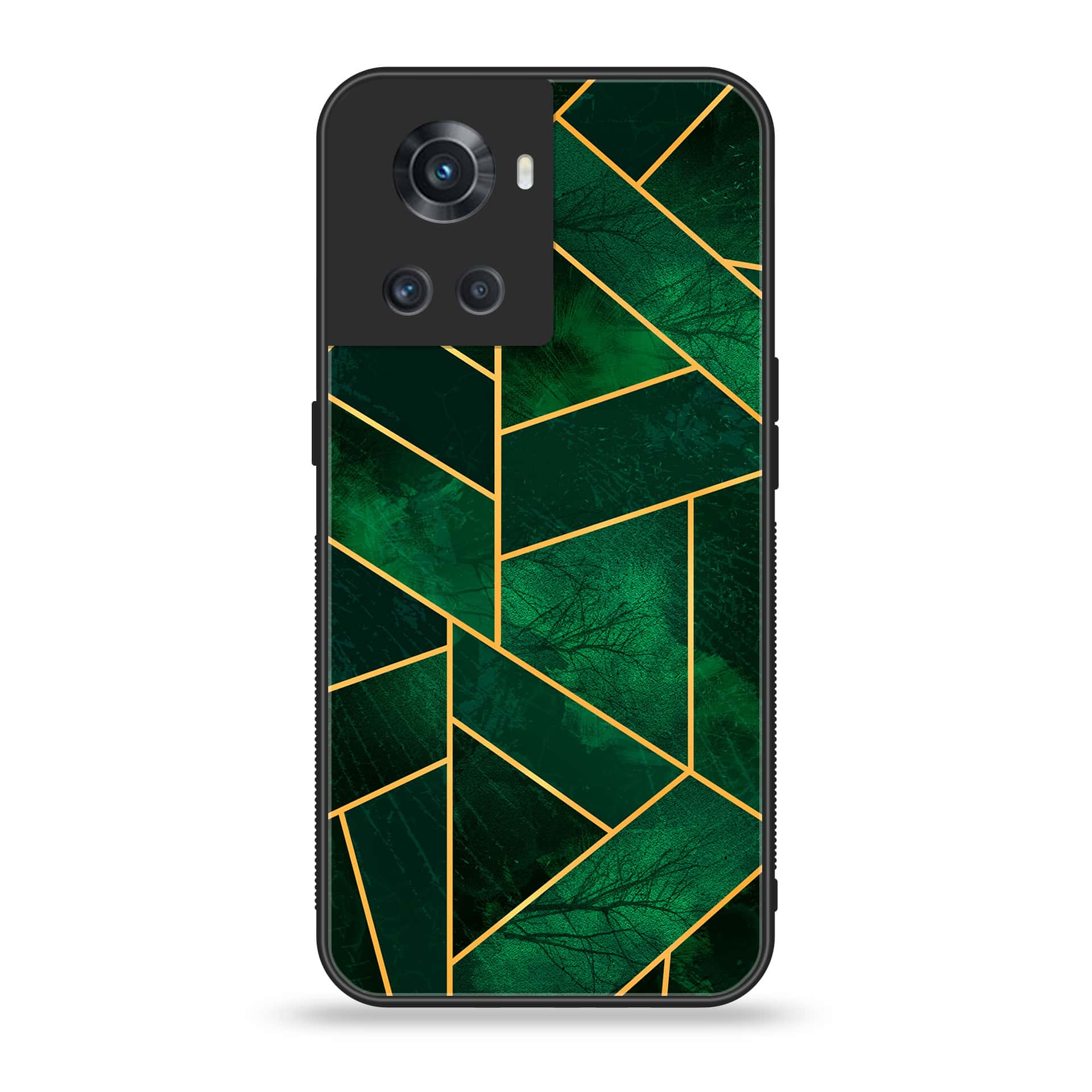OnePlus Ace 5G - Geometric Marble Series - Premium Printed Glass soft Bumper shock Proof Case