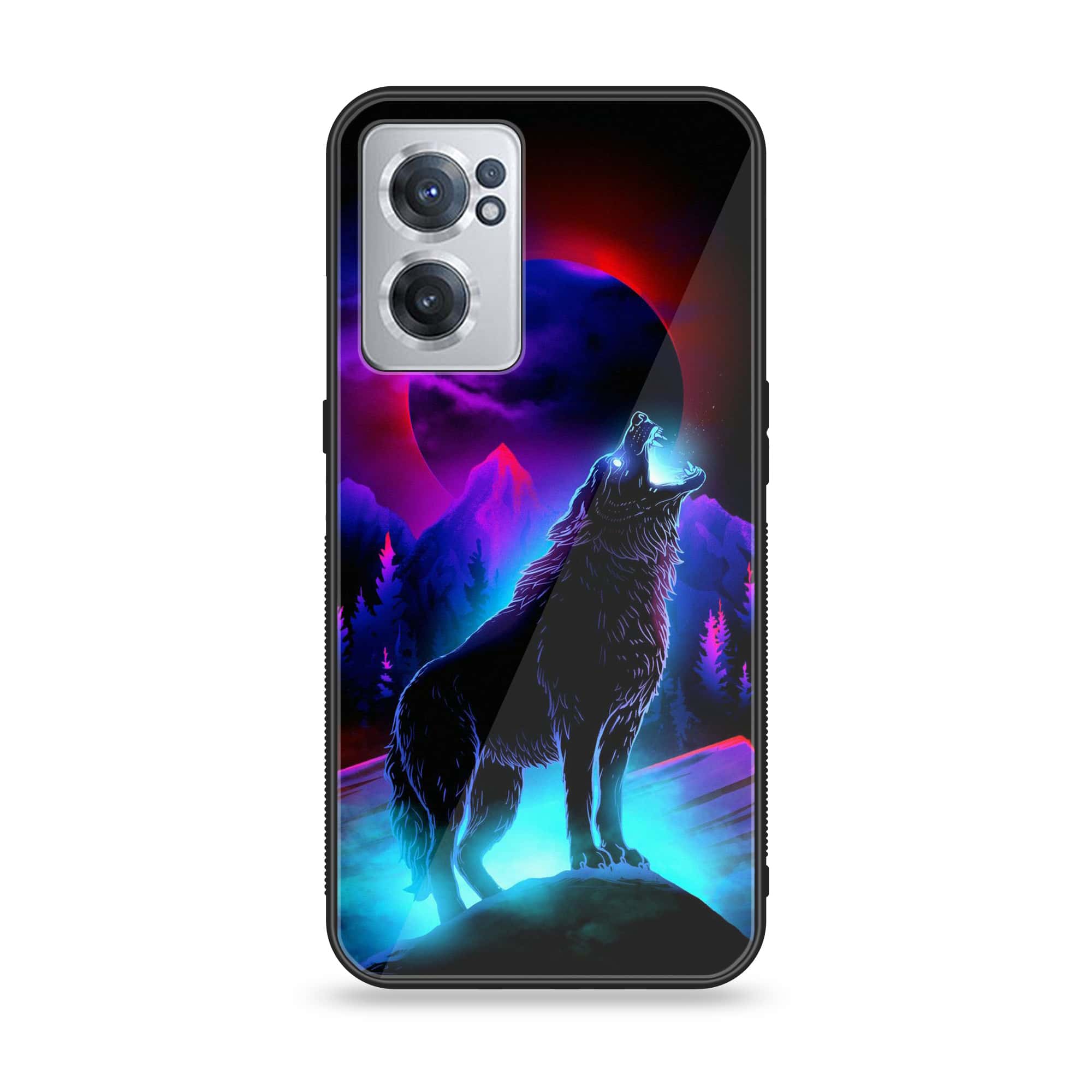 OnePlus Nord CE 2 5G - Wolf Series - Premium Printed Glass soft Bumper shock Proof Case