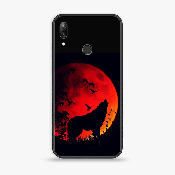Huawei Y7 Prime (2019) - Wolf Series - Premium Printed Glass soft Bumper shock Proof Case