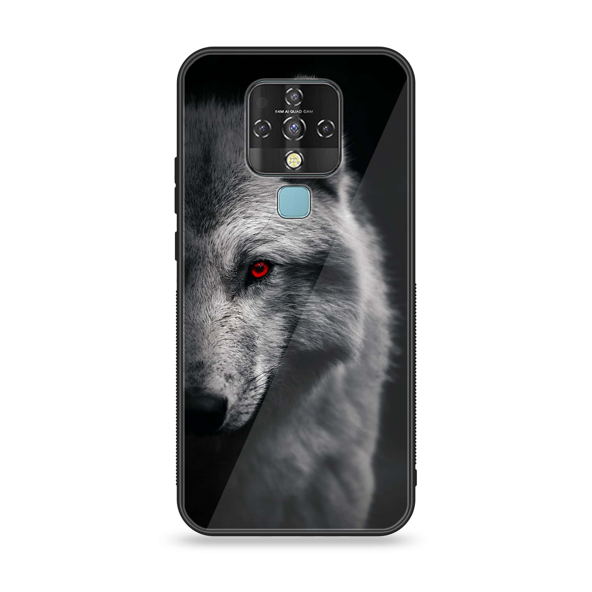Tecno Camon 16 - Wolf Series - Premium Printed Glass soft Bumper shock Proof Case