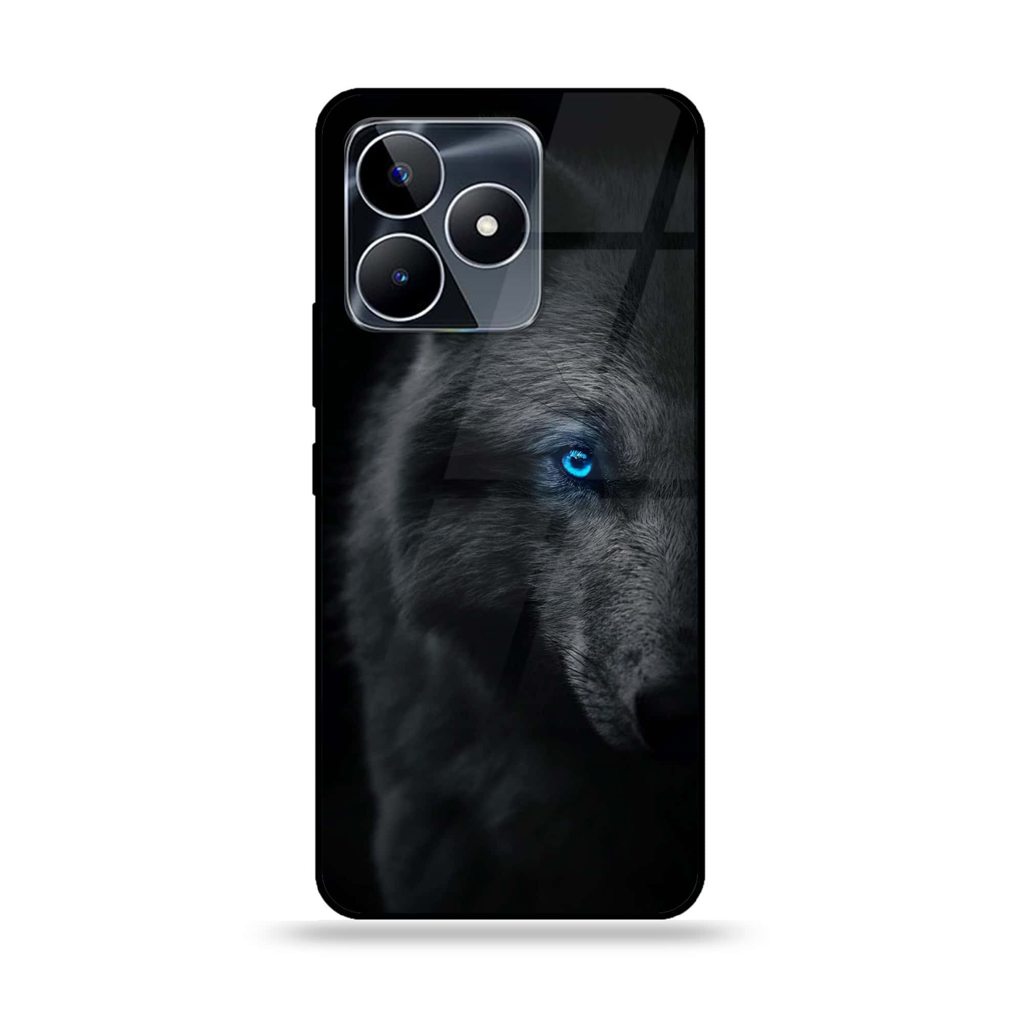 Realme C53 - Wolf Series - Premium Printed Glass soft Bumper shock Proof Case