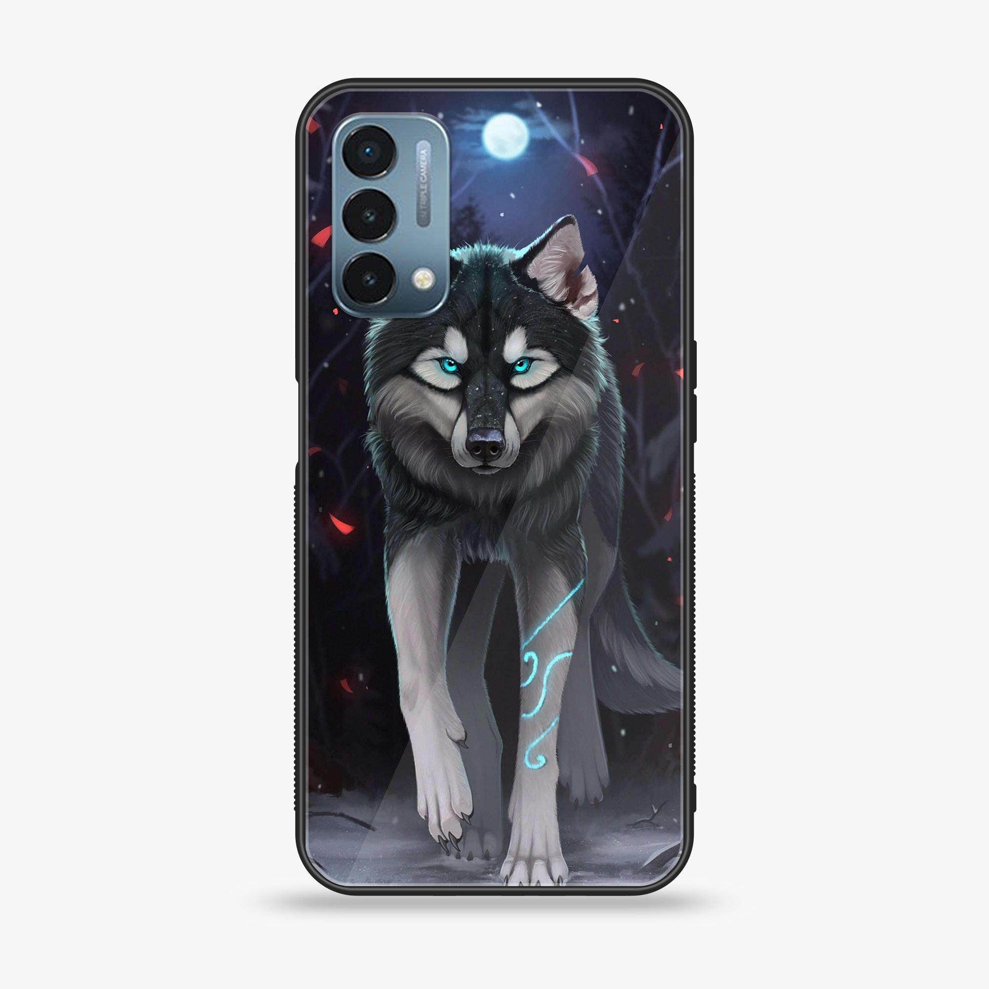 OnePlus Nord N200 5G - Wolf Series - Premium Printed Glass soft Bumper shock Proof Case