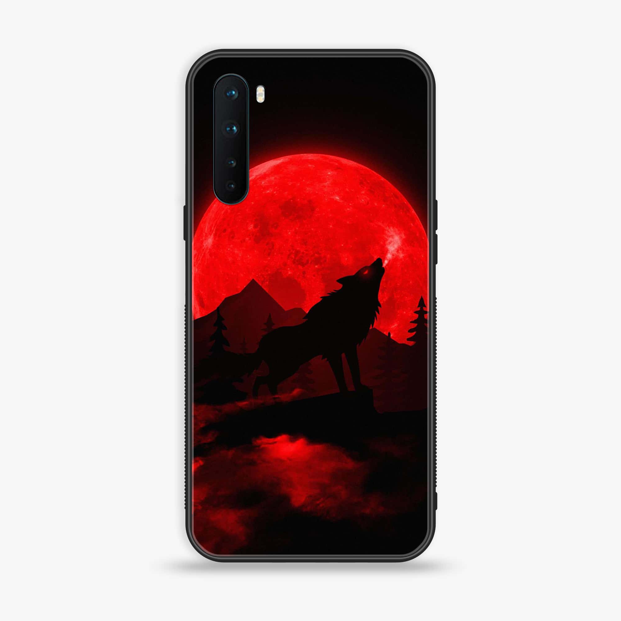 OnePlus Nord - Wolf Series - Premium Printed Glass soft Bumper shock Proof Case