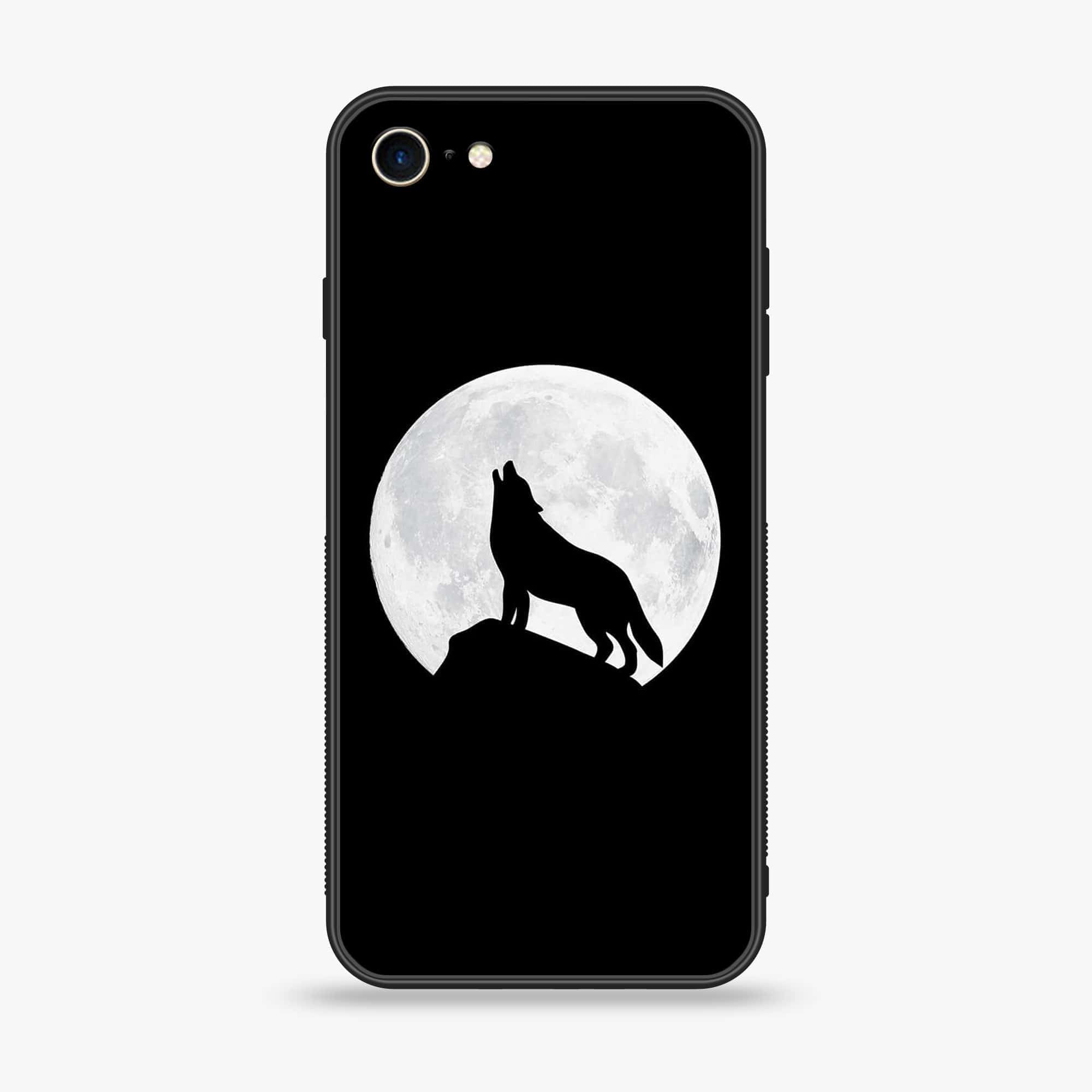 iPhone SE 2020 - Wolf Series - Premium Printed Glass soft Bumper shock Proof Case