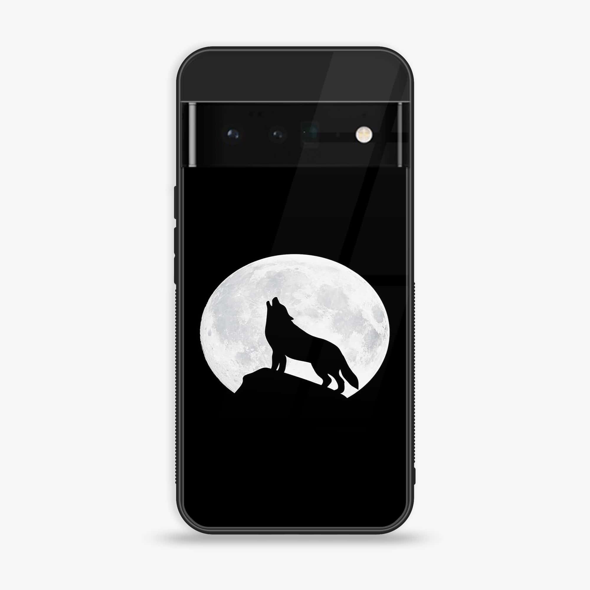 Google Pixel 6 - Wolf Series - Premium Printed Glass soft Bumper shock Proof Case