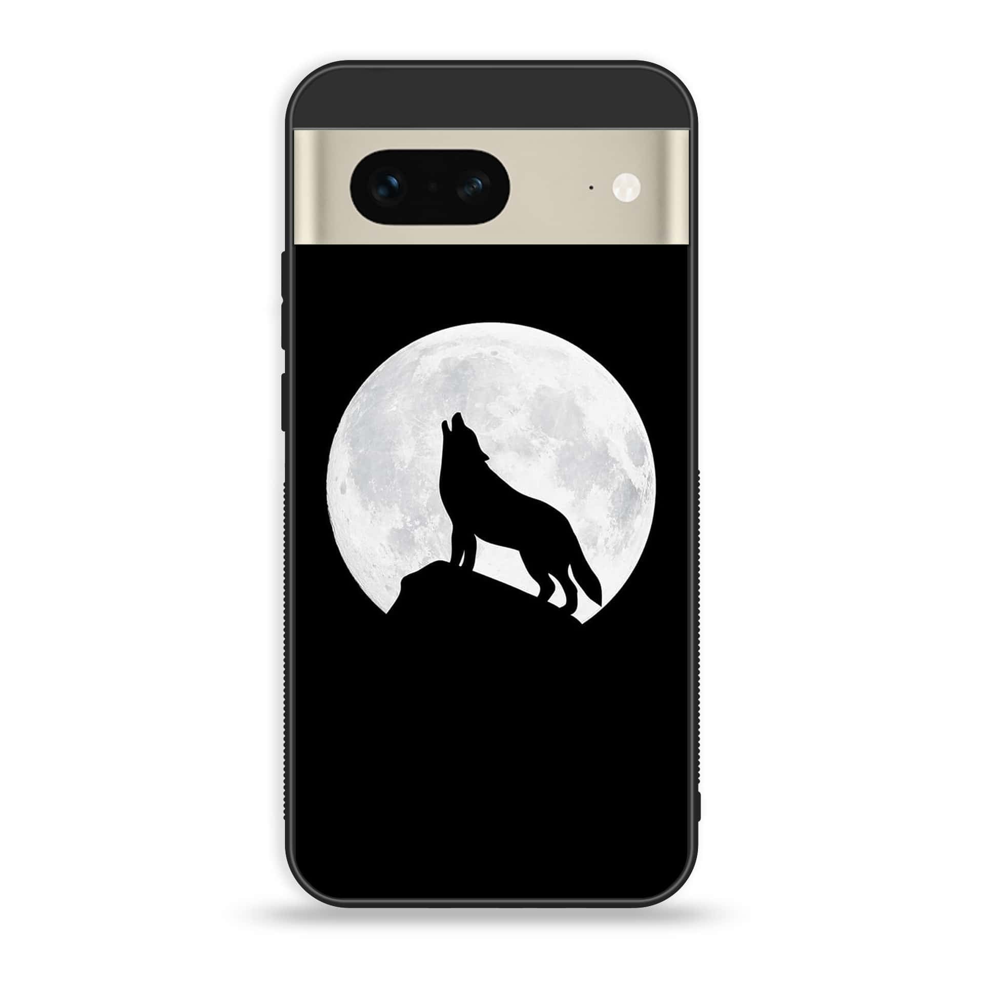 Google Pixel 7 - Wolf Series - Premium Printed Glass soft Bumper shock Proof Case
