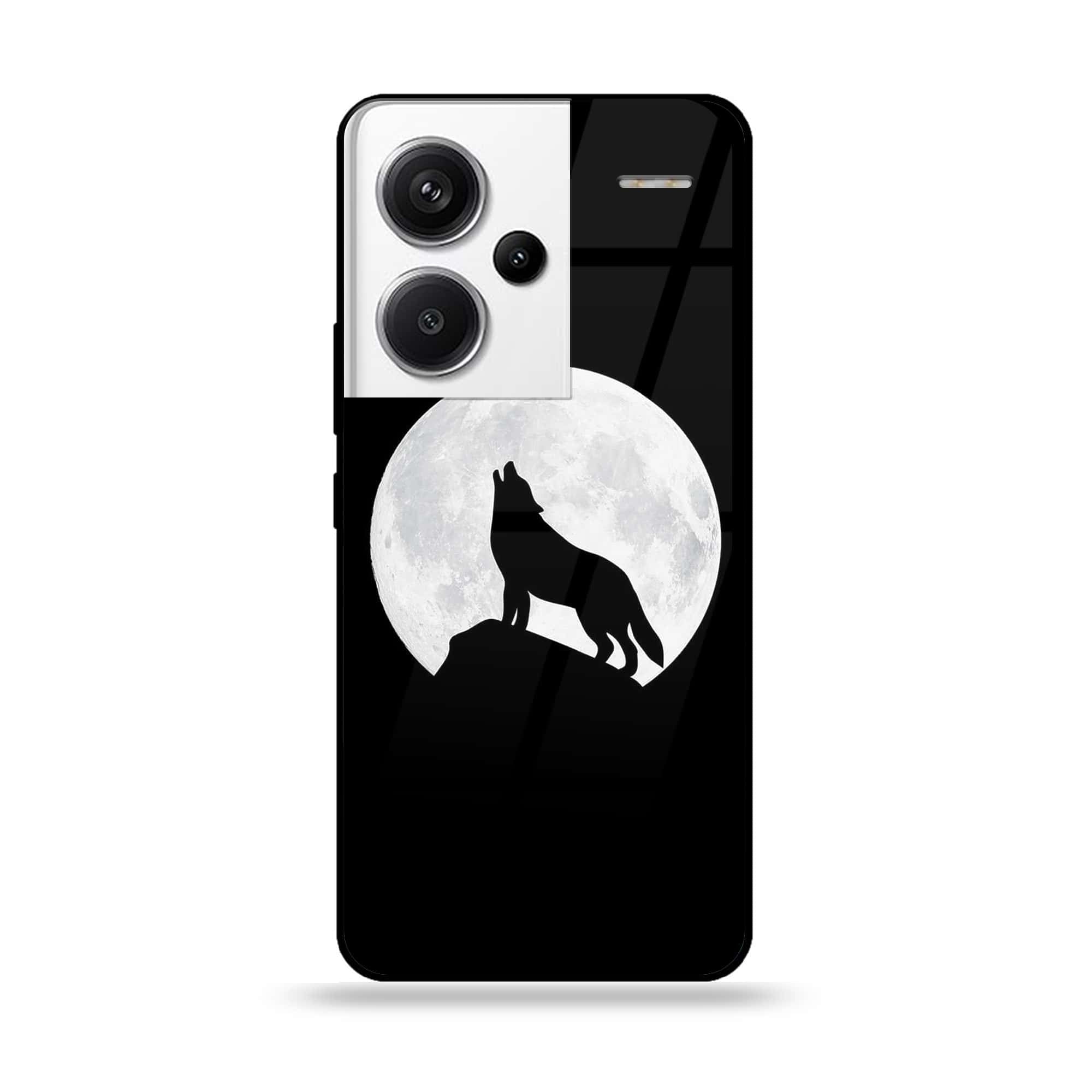 Redmi Note 13 Pro Plus 5G - Wolf Series - Premium Printed Glass soft Bumper shock Proof Case