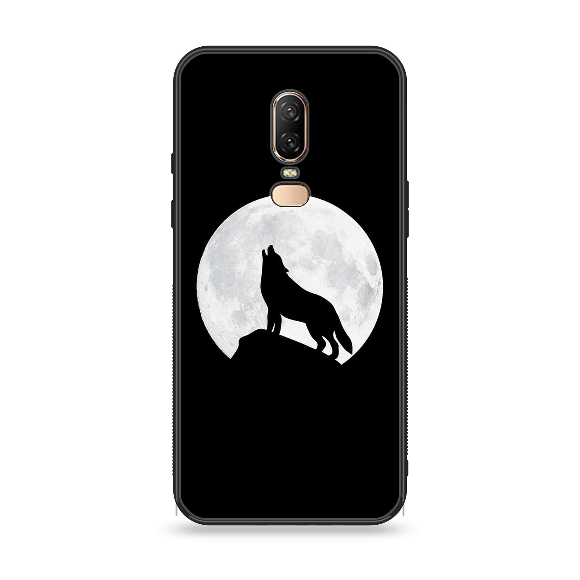 OnePlus 6 - Wolf Series - Premium Printed Glass soft Bumper shock Proof Case
