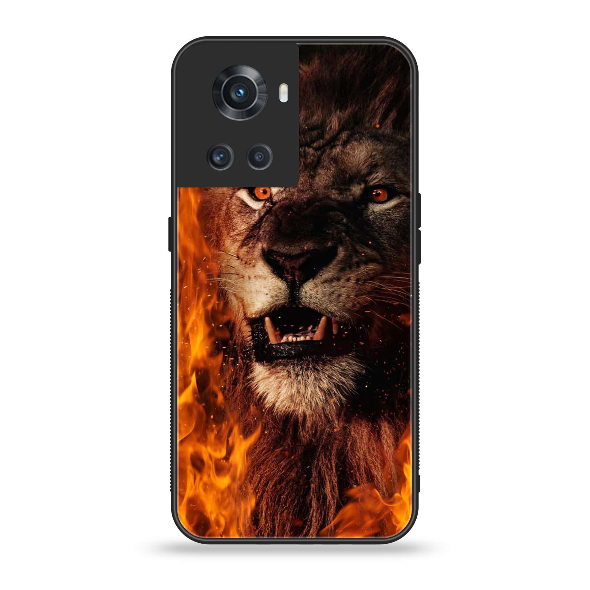 OnePlus Ace 5G -  Tiger Series - Premium Printed Glass soft Bumper shock Proof Case