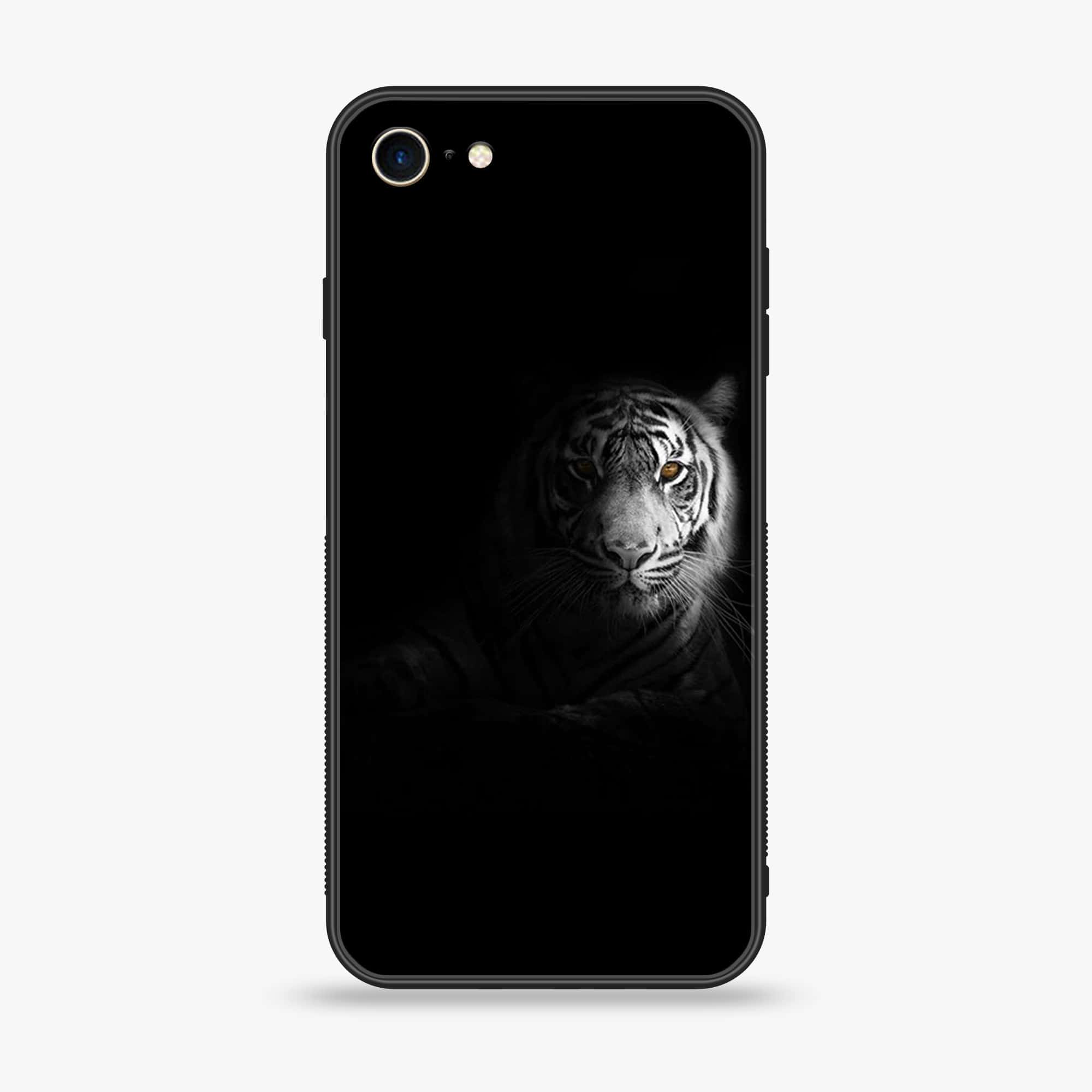 iPhone SE 2022 - Tiger Art Series - Premium Printed Glass soft Bumper shock Proof Case