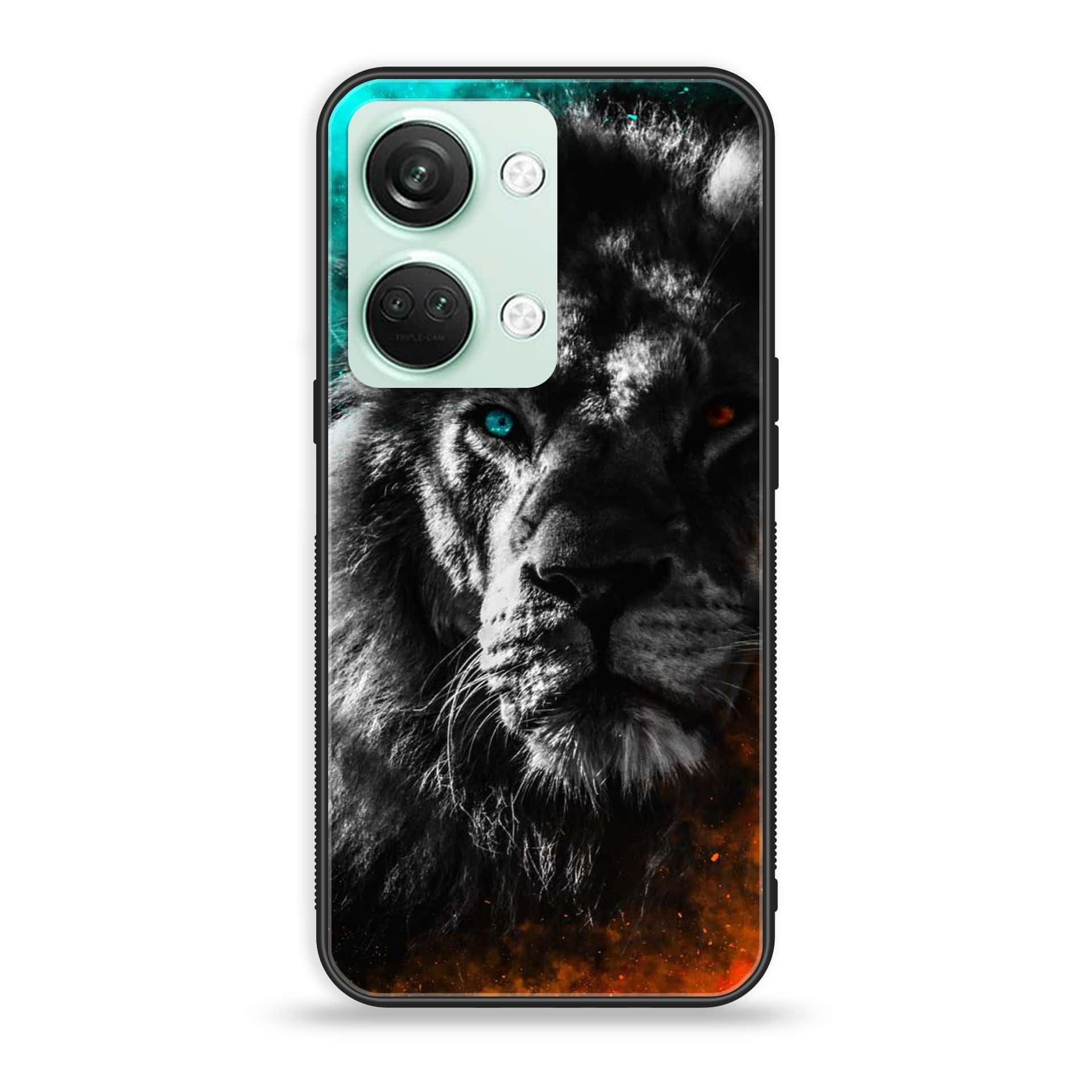 OnePlus Nord 3 5G - Tiger Series - Premium Printed Glass soft Bumper shock Proof Case