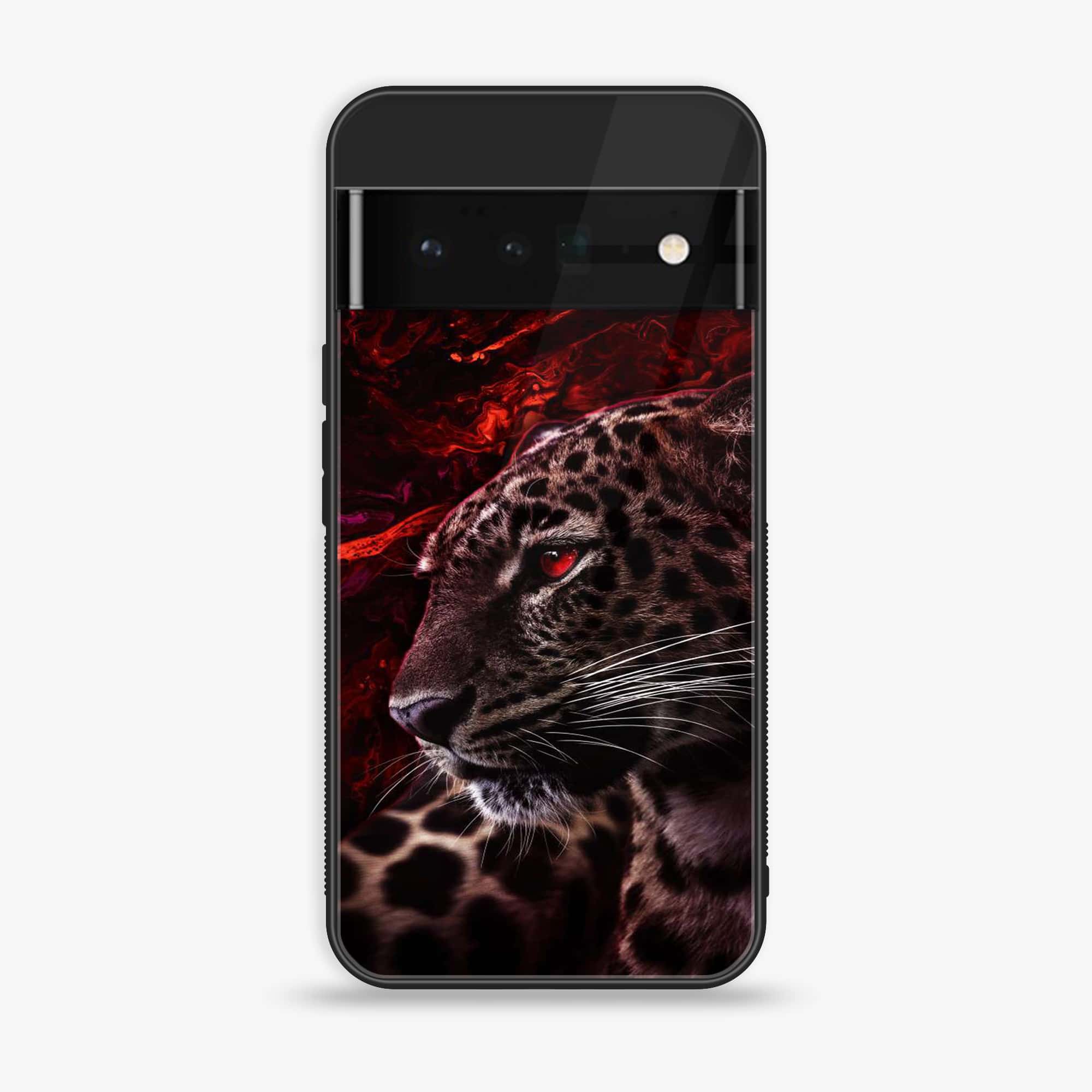 Google Pixel 6 - Tiger Series - Premium Printed Glass soft Bumper shock Proof Case