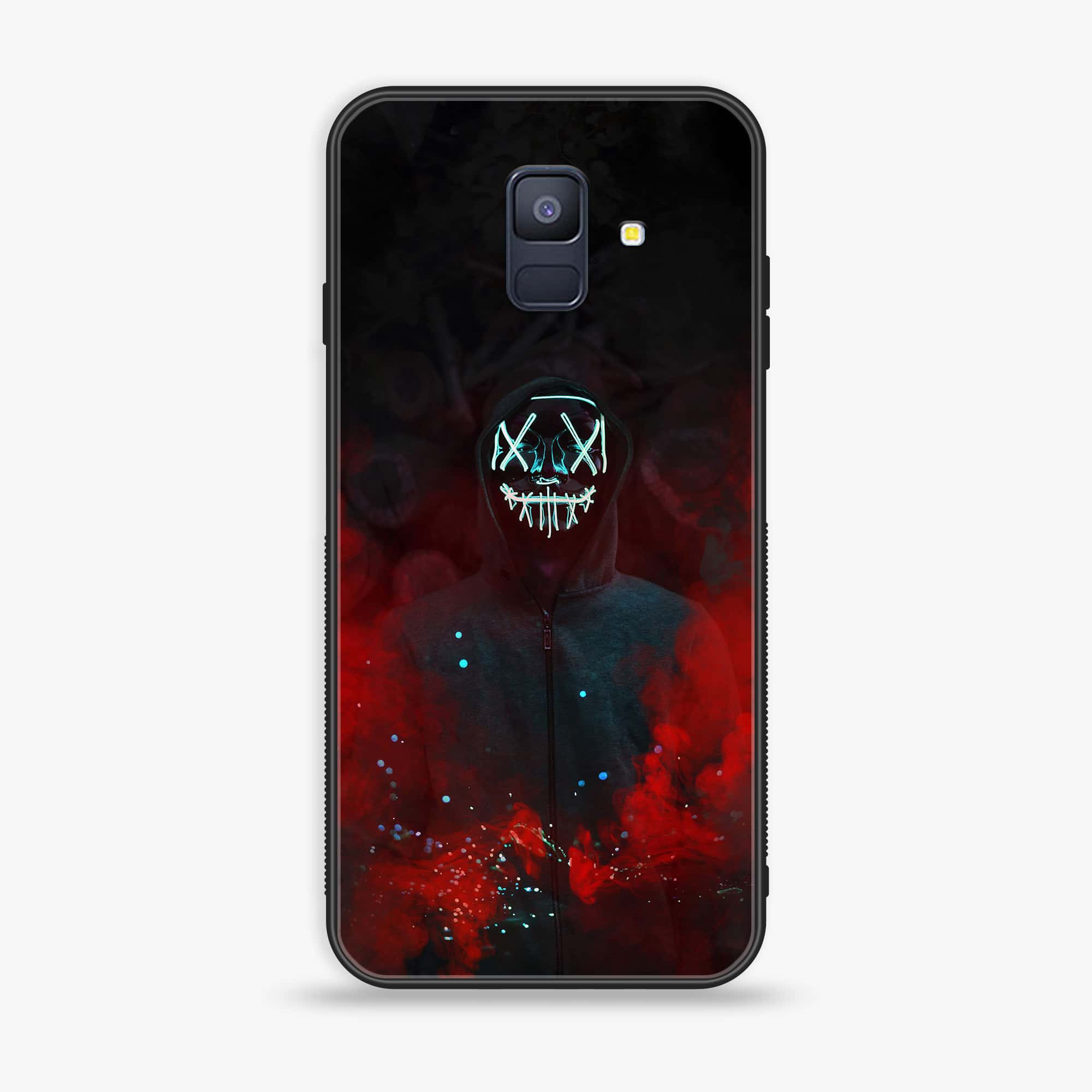 Samsung Galaxy A6 (2018) - Anonymous 2.0 Series - Premium Printed Glass soft Bumper shock Proof Case