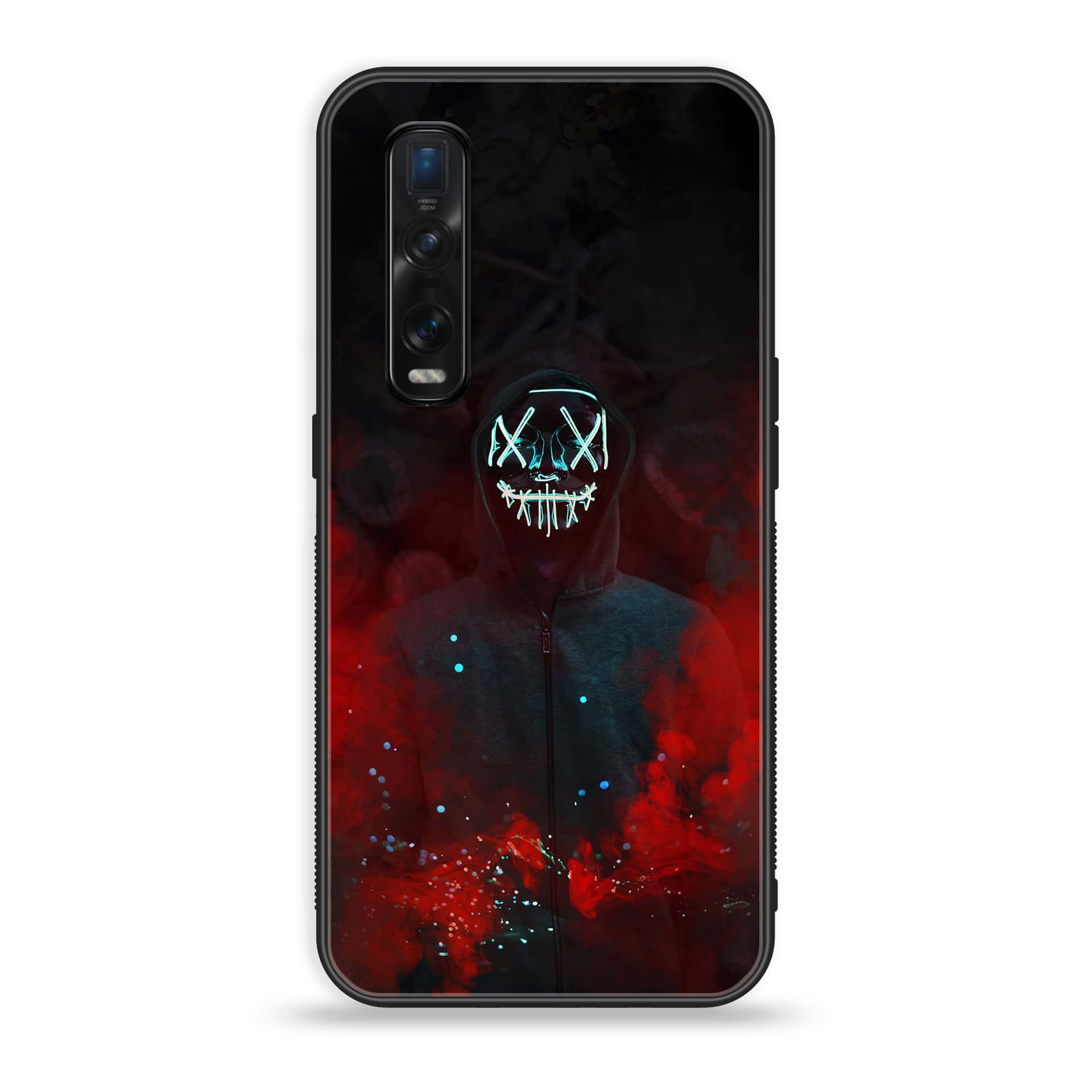 Oppo Find X2 - Anonymous 2.0 Series - Premium Printed Glass soft Bumper shock Proof Case