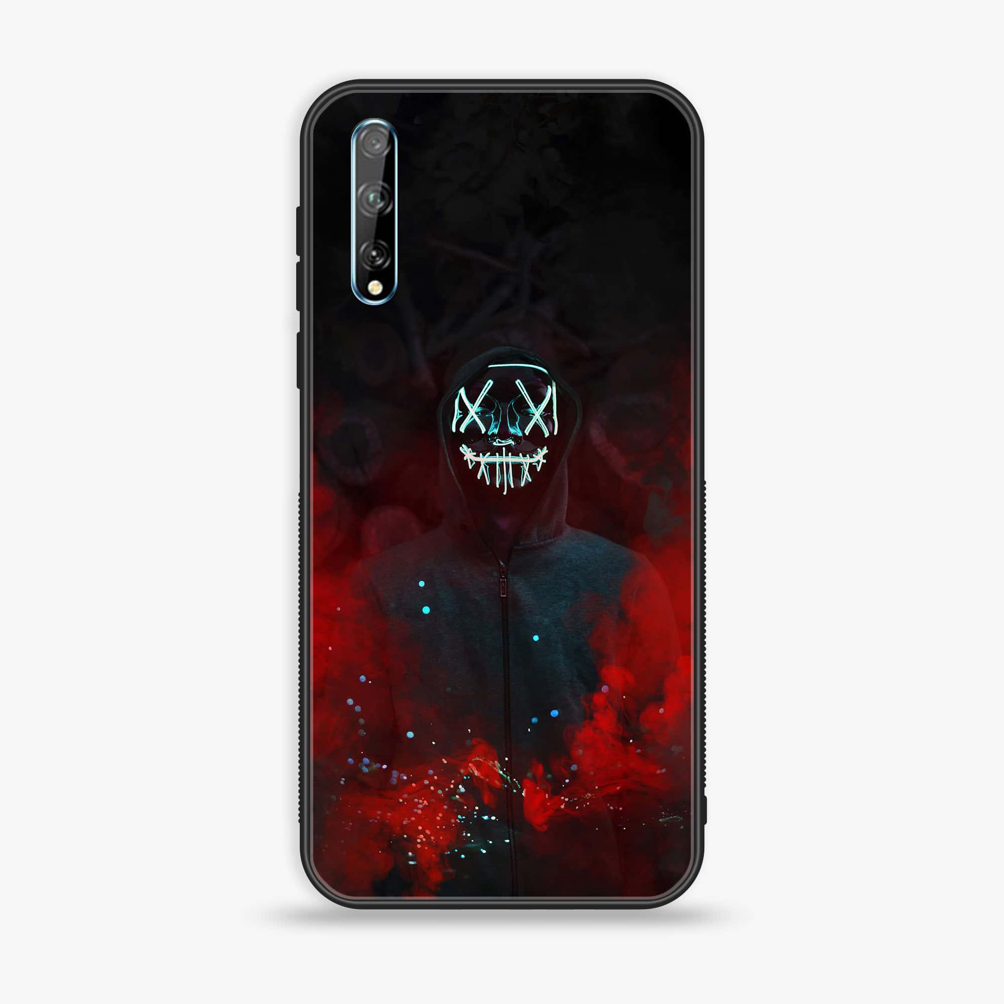 Huawei Y8p - Anonymous 2.0 Series - Premium Printed Glass soft Bumper shock Proof Case