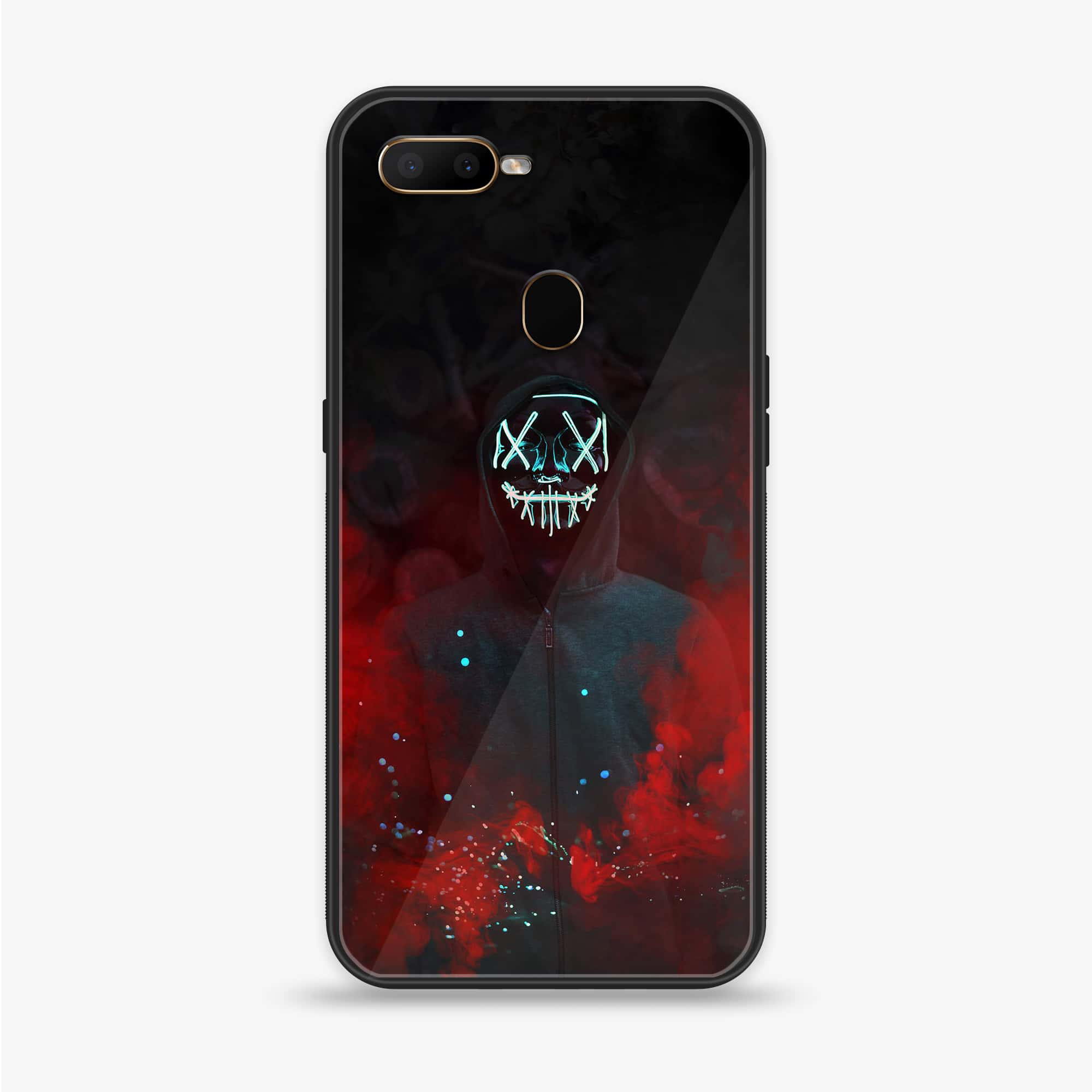 OPPO F9 Pro - Anonymous 2.0 Series - Premium Printed Glass soft Bumper shock Proof Case