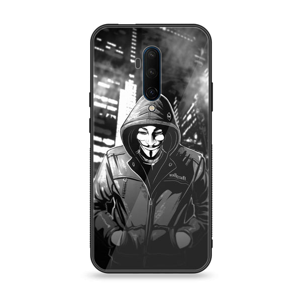 OnePlus 7T Pro - Anonymous 2.0 Series - Premium Printed Glass soft Bumper shock Proof Case