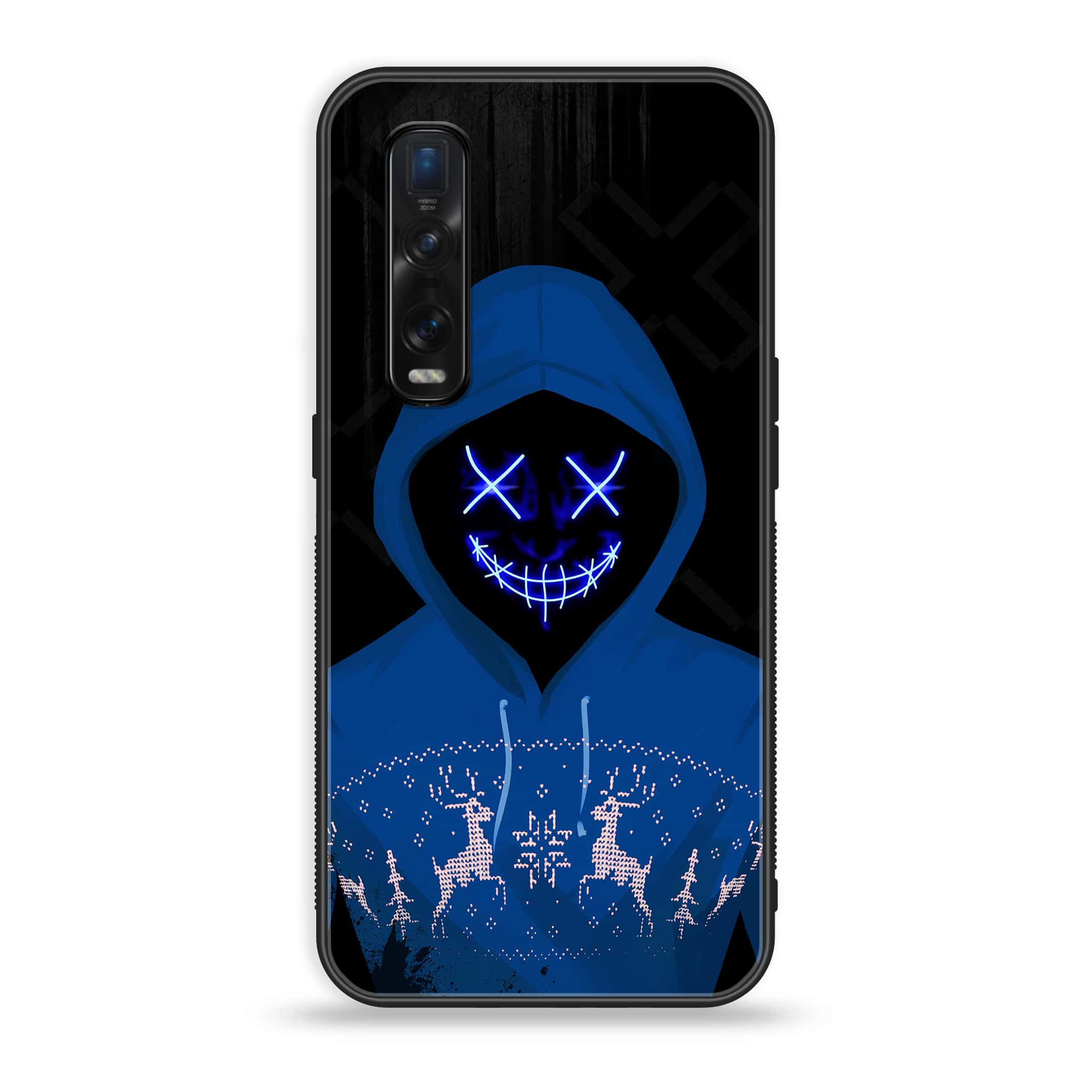 Oppo Find X2 Pro - Anonymous 2.0 Series - Premium Printed Glass soft Bumper shock Proof Case