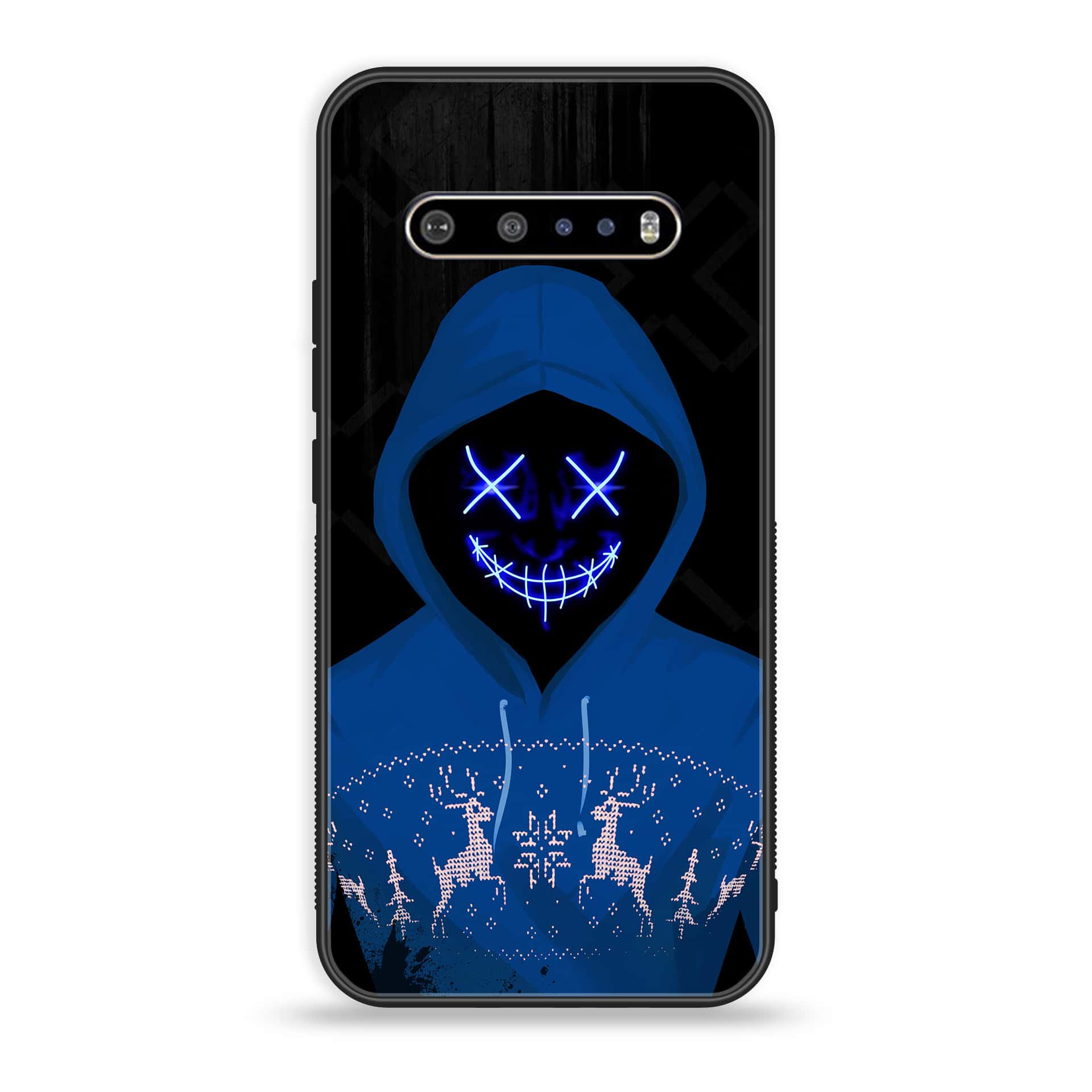 LG V60 - Anonymous 2.0 Series - Premium Printed Glass soft Bumper shock Proof Case