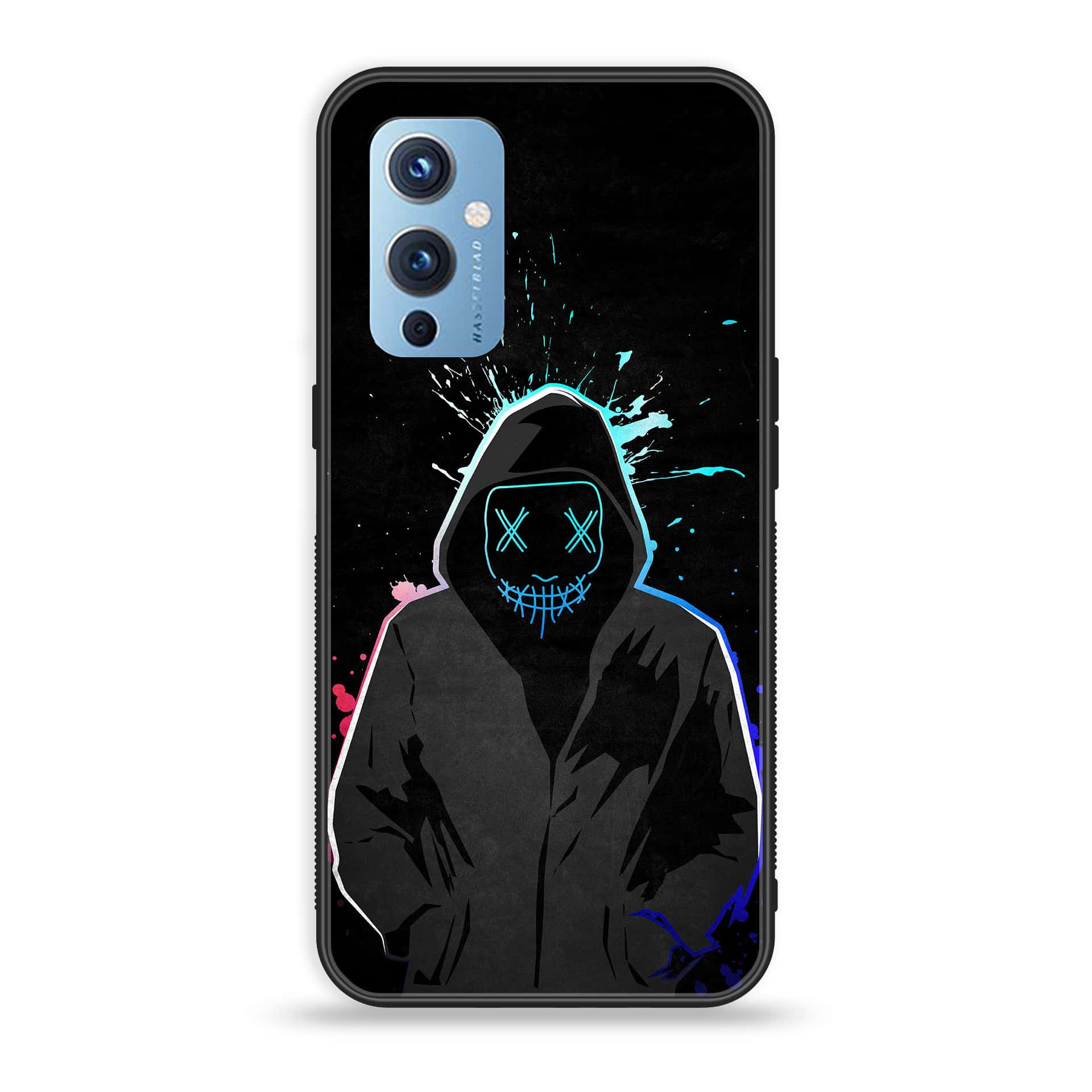 OnePlus 9 - Anonymous 2.0 Series - Premium Printed Glass soft Bumper shock Proof Case