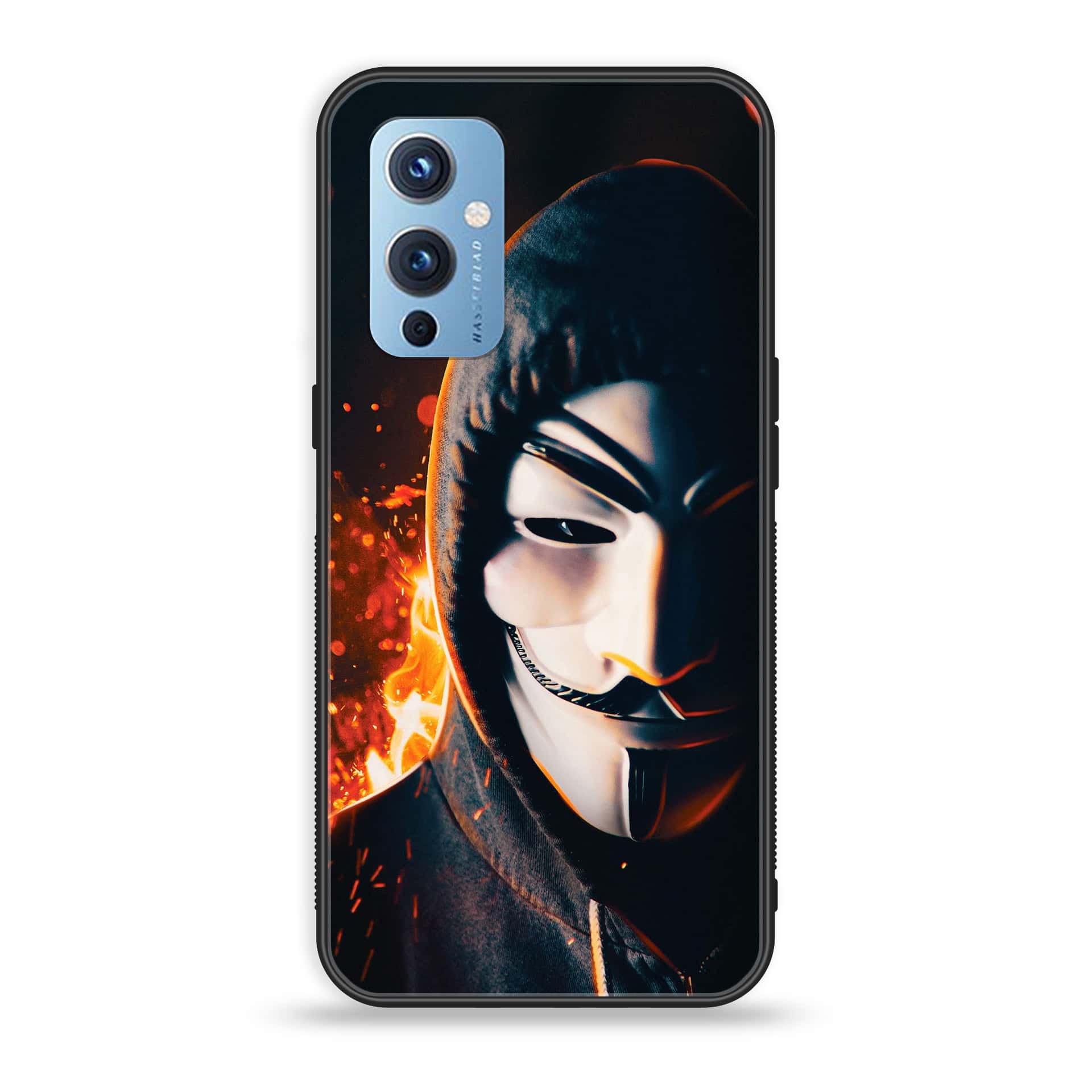 OnePlus 9 - Anonymous 2.0 Series - Premium Printed Glass soft Bumper shock Proof Case