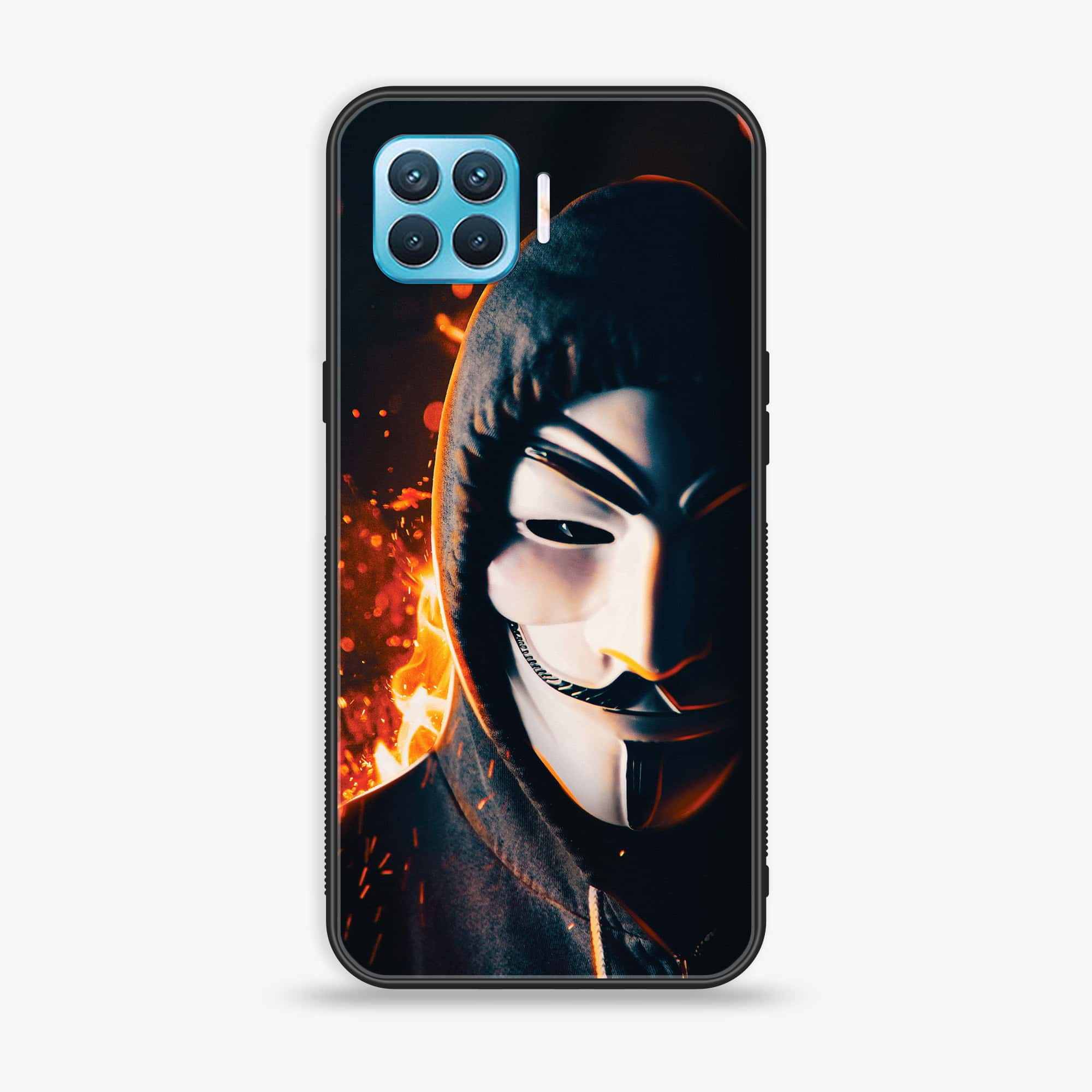 Oppo A93 4G - Anonymous 2.0 Series - Premium Printed Glass soft Bumper shock Proof Case