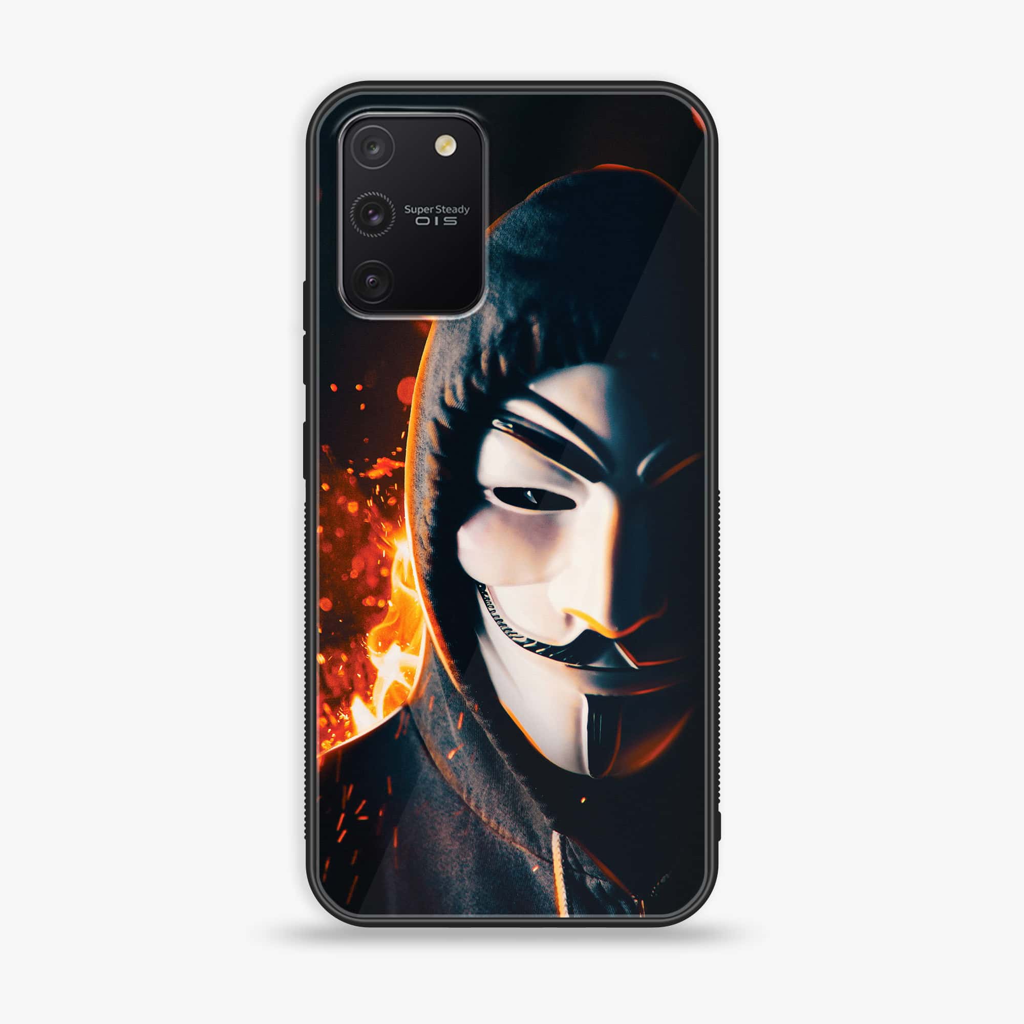 Galaxy S10 Lite - Anonymous 2.0 Series - Premium Printed Glass soft Bumper shock Proof Case