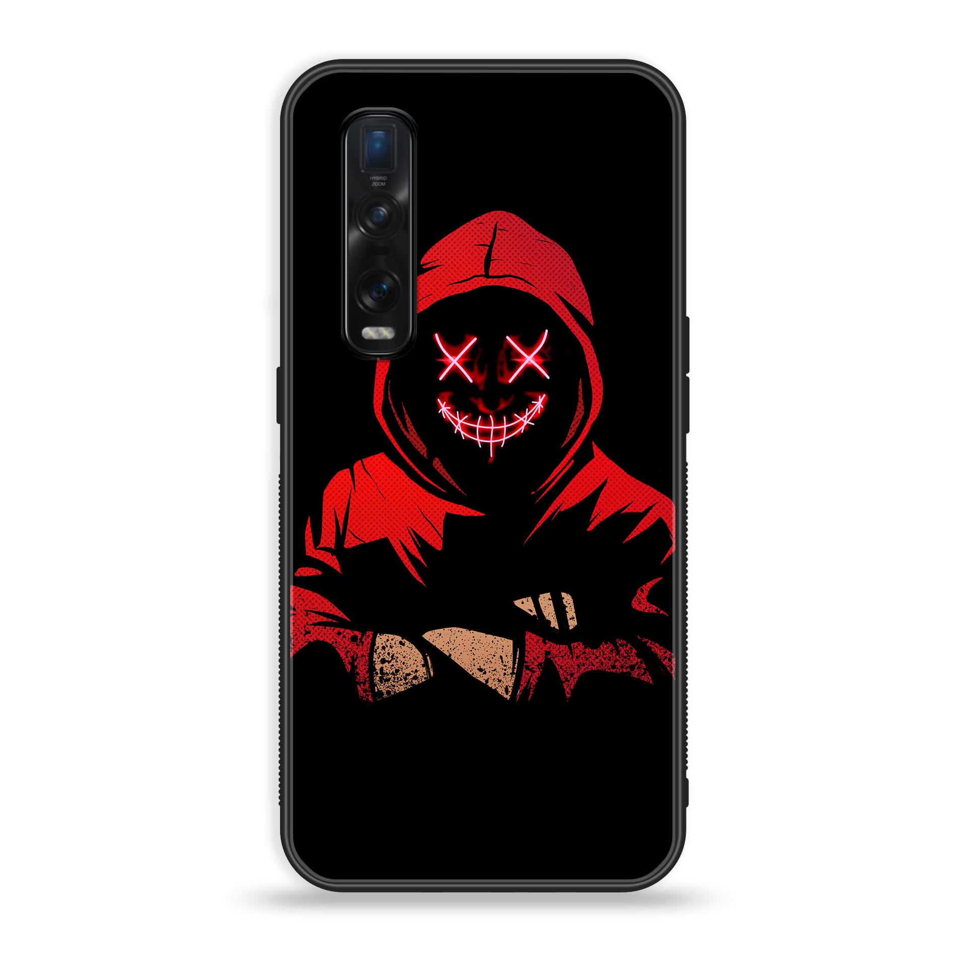 Oppo Find X2 - Anonymous 2.0 Series - Premium Printed Glass soft Bumper shock Proof Case