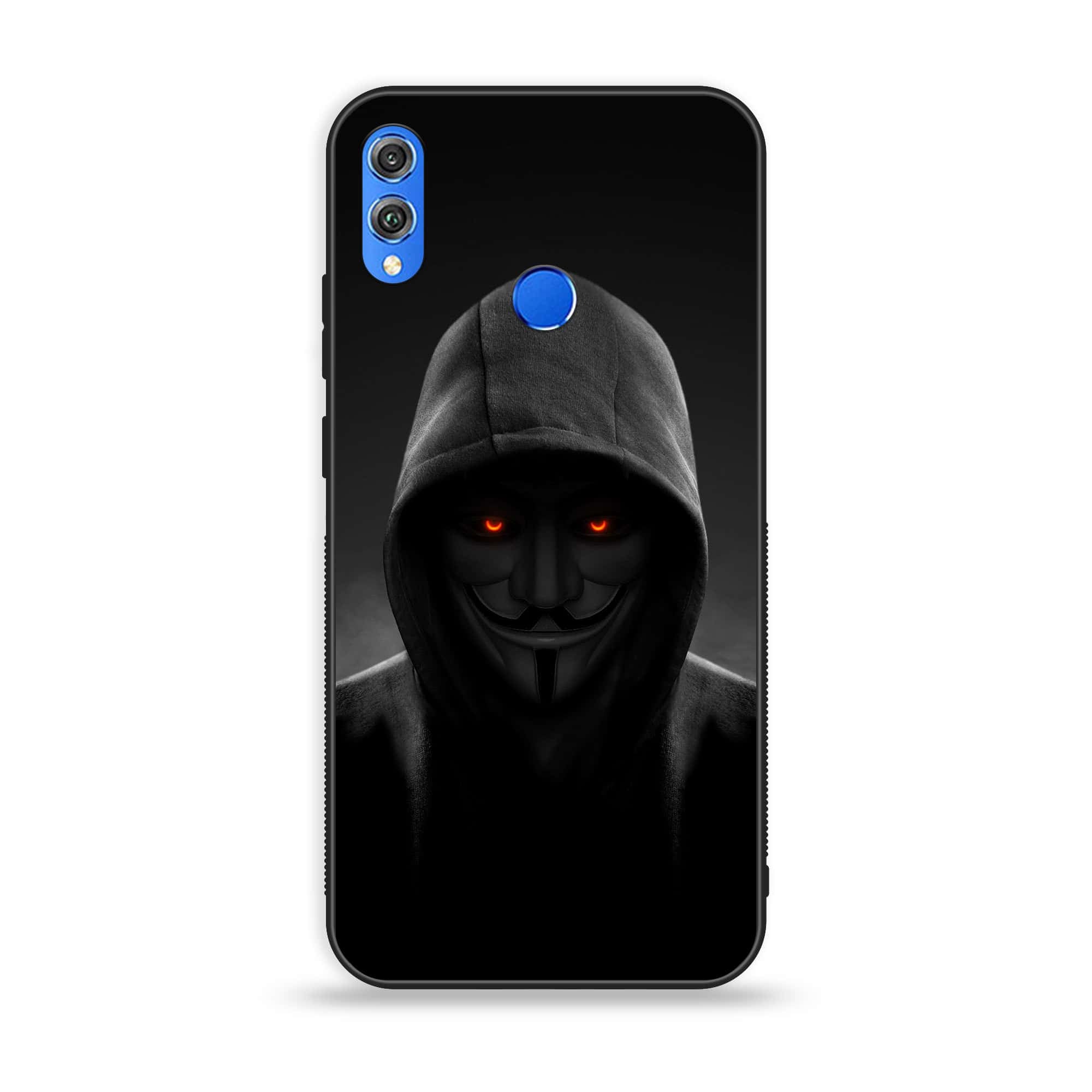 Huawei Honor 8X - Anonymous 2.0 Series - Premium Printed Glass soft Bumper shock Proof Case