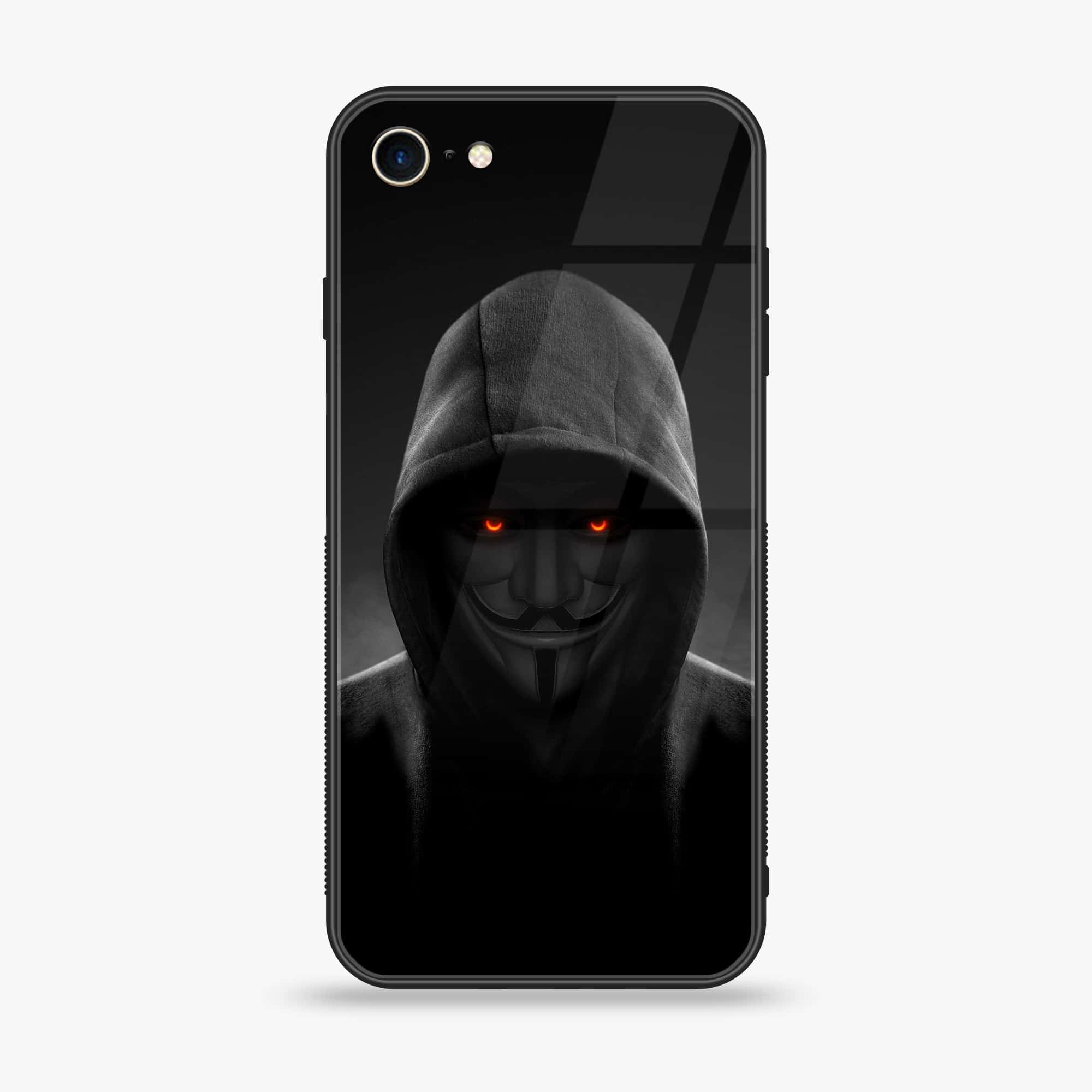 iPhone SE 2022 - Anonymous 2.0 Series - Premium Printed Glass soft Bumper shock Proof Case