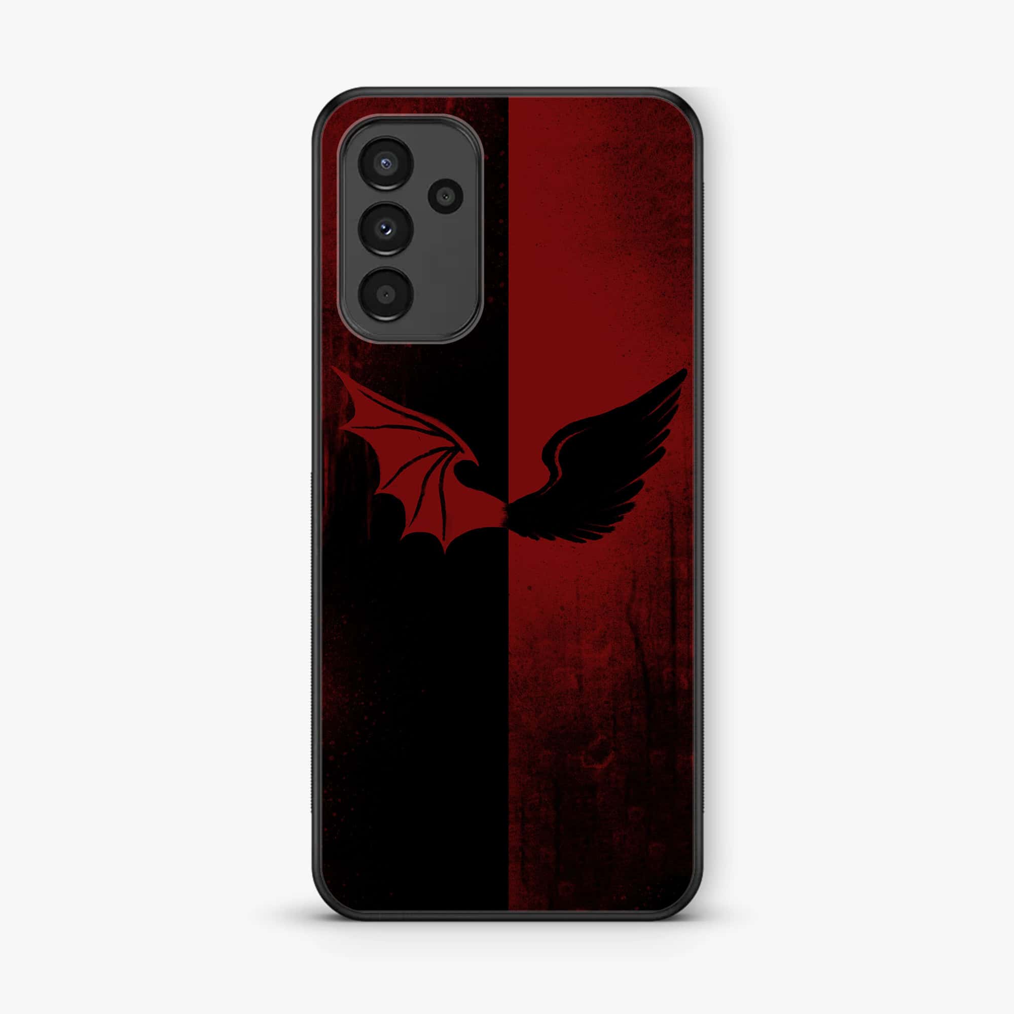 Samsung Galaxy A05s - Angel Wings 2.0 Series - Premium Printed Glass soft Bumper shock Proof Case