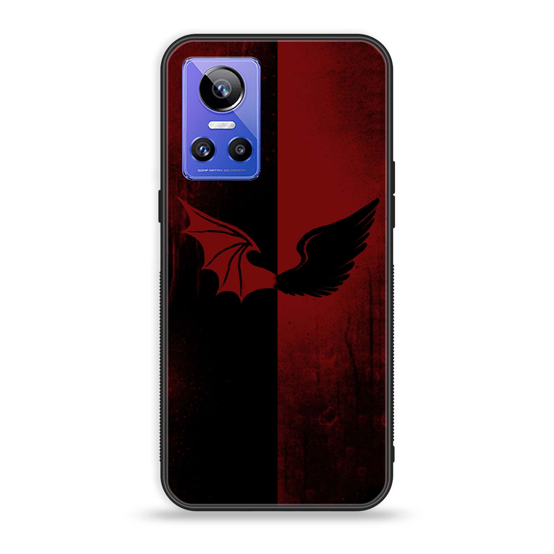 Realme GT Neo 3 - Angel Wings 2.0 Series - Premium Printed Glass soft Bumper shock Proof Case