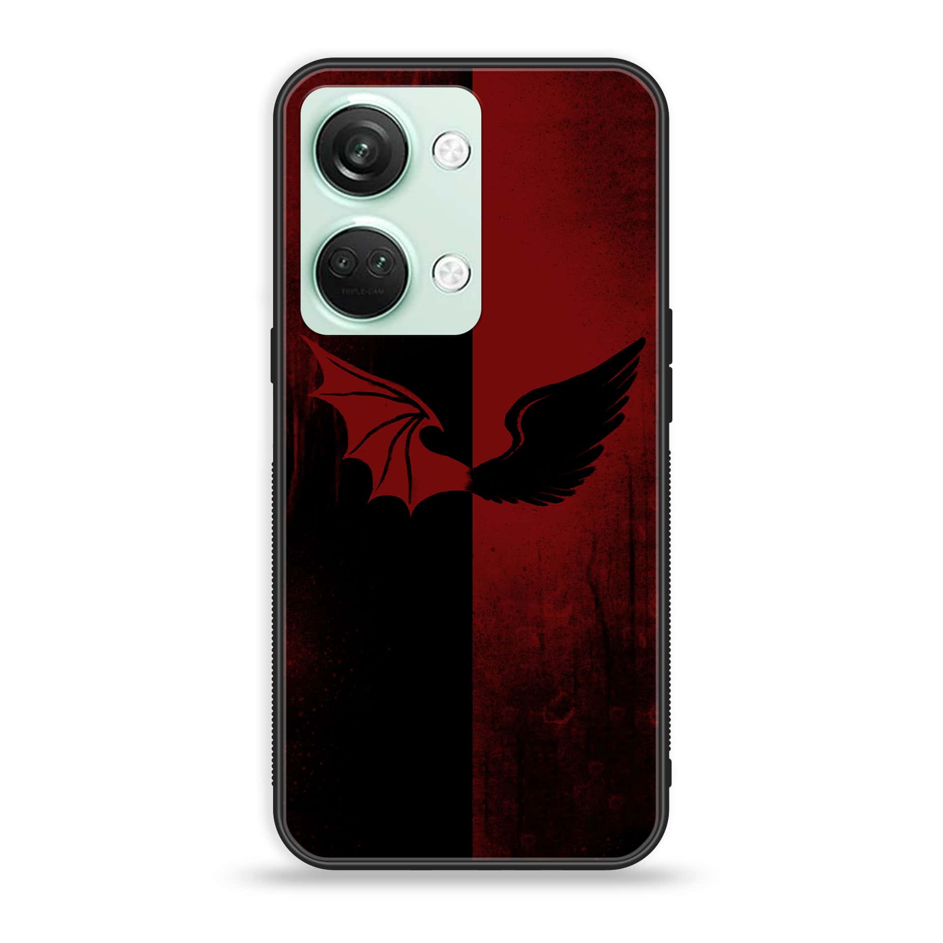 OnePlus Nord 3 5G - Angel Wings 2.0 Series - Premium Printed Glass soft Bumper shock Proof Case