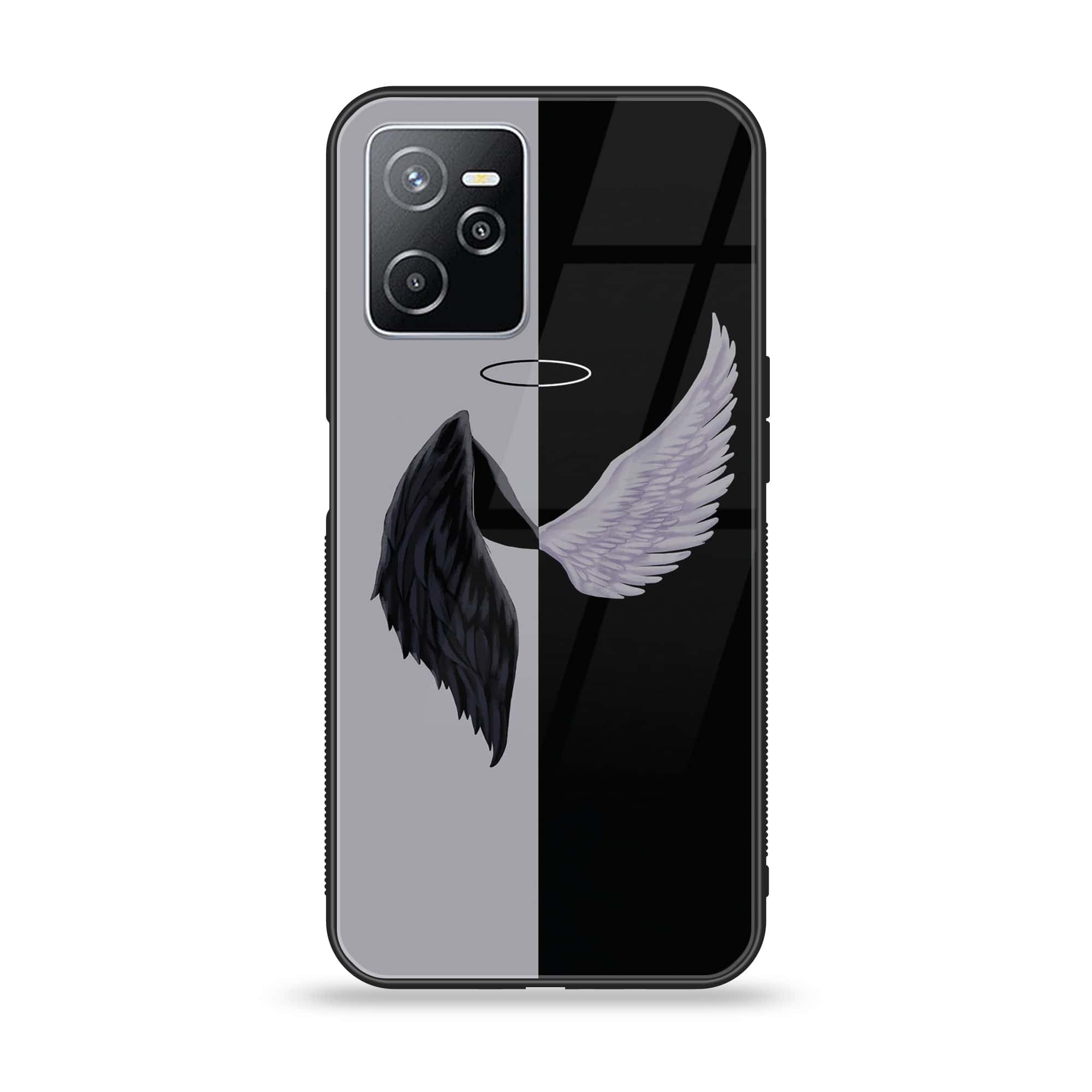 Realme Narzo 50A Prime - Angel Wings 2.0 Series - Premium Printed Glass soft Bumper shock Proof Case
