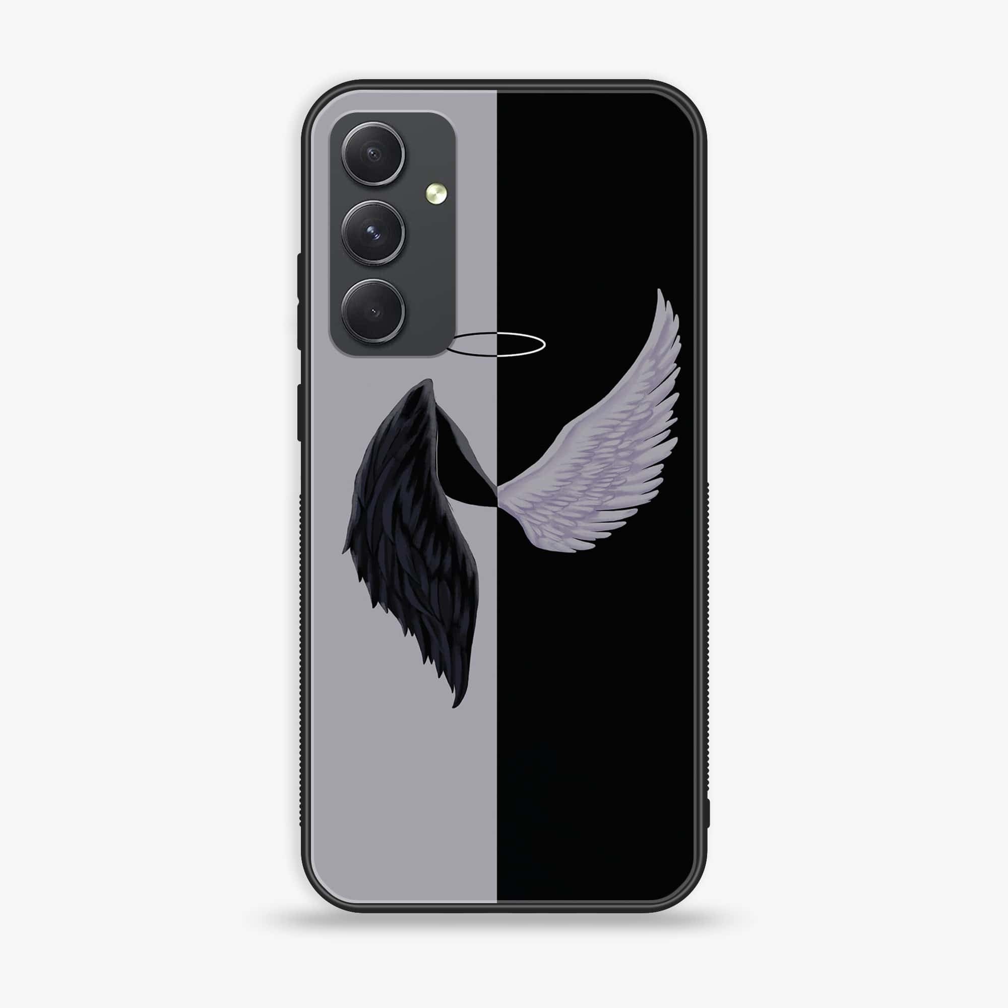 Samsung Galaxy A24 4G - Angel Wings 2.0 Series - Premium Printed Glass soft Bumper shock Proof Case