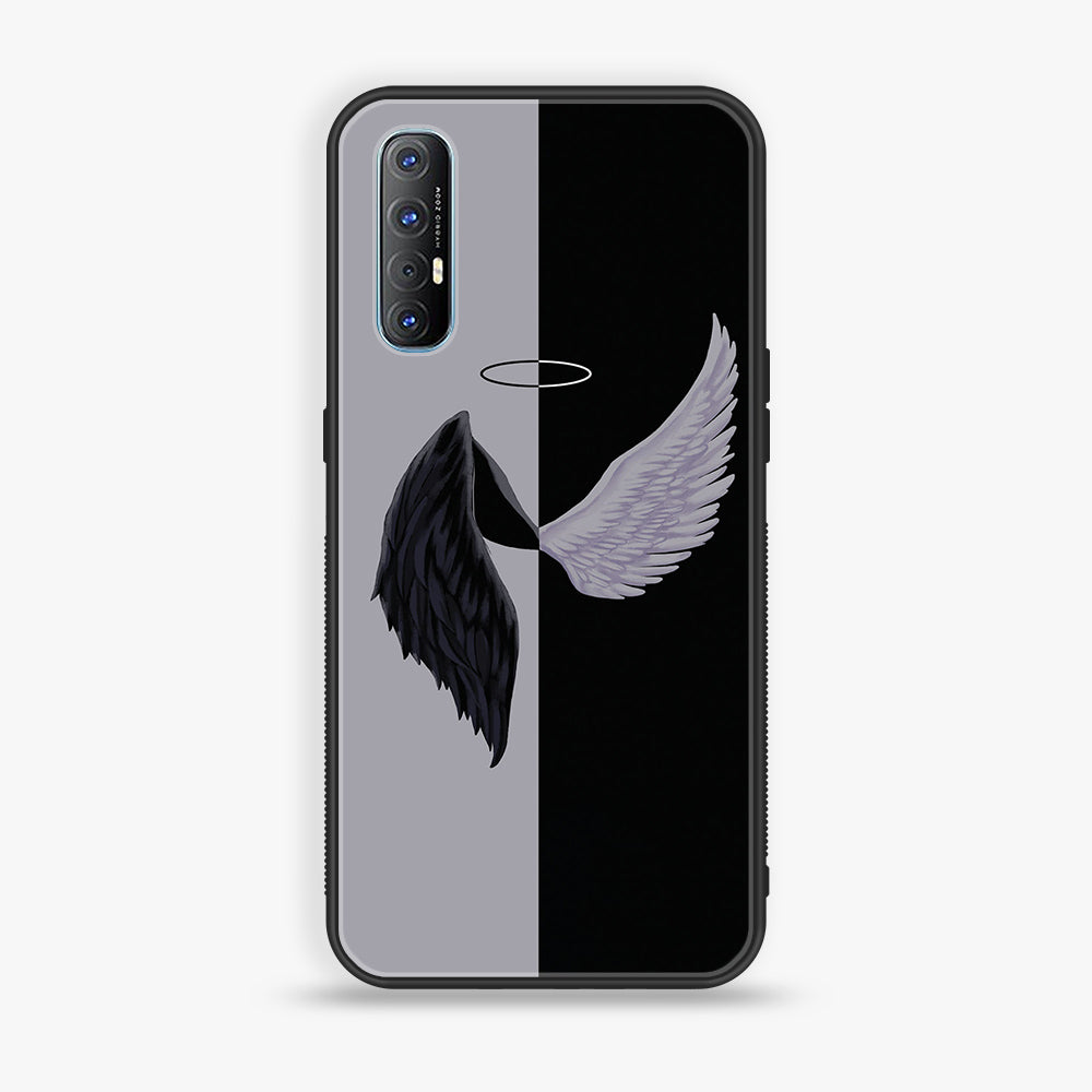 Oppo Find X2 Neo - Angel Wings 2.0 Series - Premium Printed Glass soft Bumper shock Proof Case