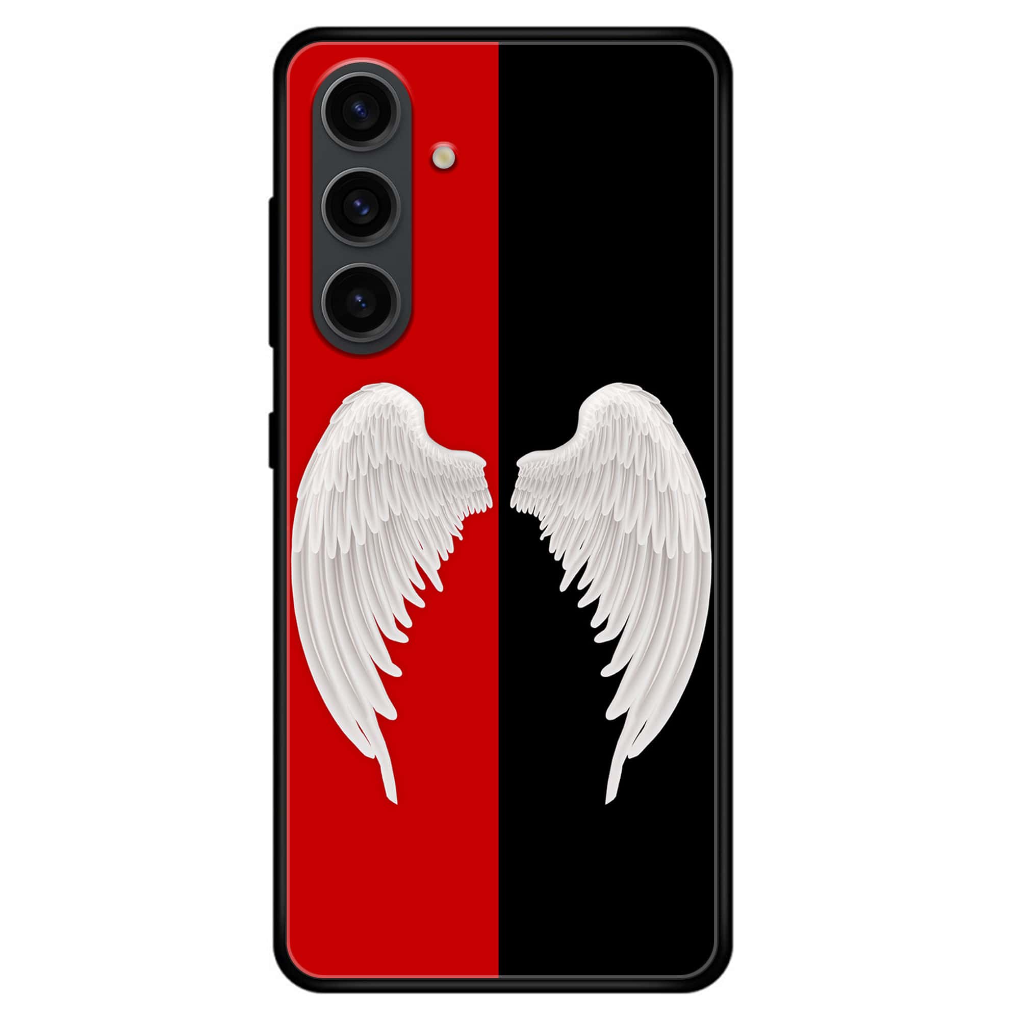 Samsung Galaxy A15 - Angel Wings 2.0 Series - Premium Printed Glass soft Bumper shock Proof Case