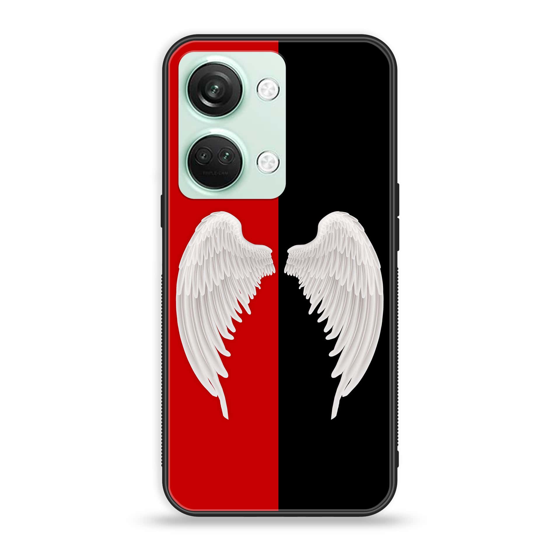 OnePlus Nord 3 5G - Angel Wings 2.0 Series - Premium Printed Glass soft Bumper shock Proof Case