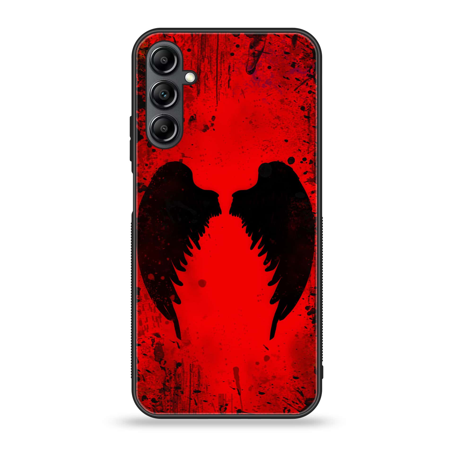 Samsung Galaxy A14 - Angel Wings 2.0 Series - Premium Printed Glass soft Bumper shock Proof Case