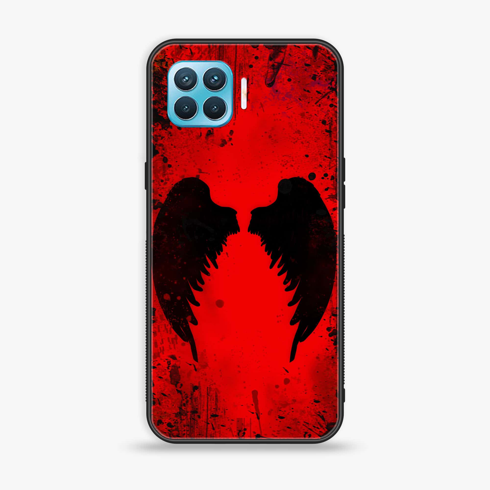 Oppo A93 4G - Angel Wings 2.0 Series - Premium Printed Glass soft Bumper shock Proof Case