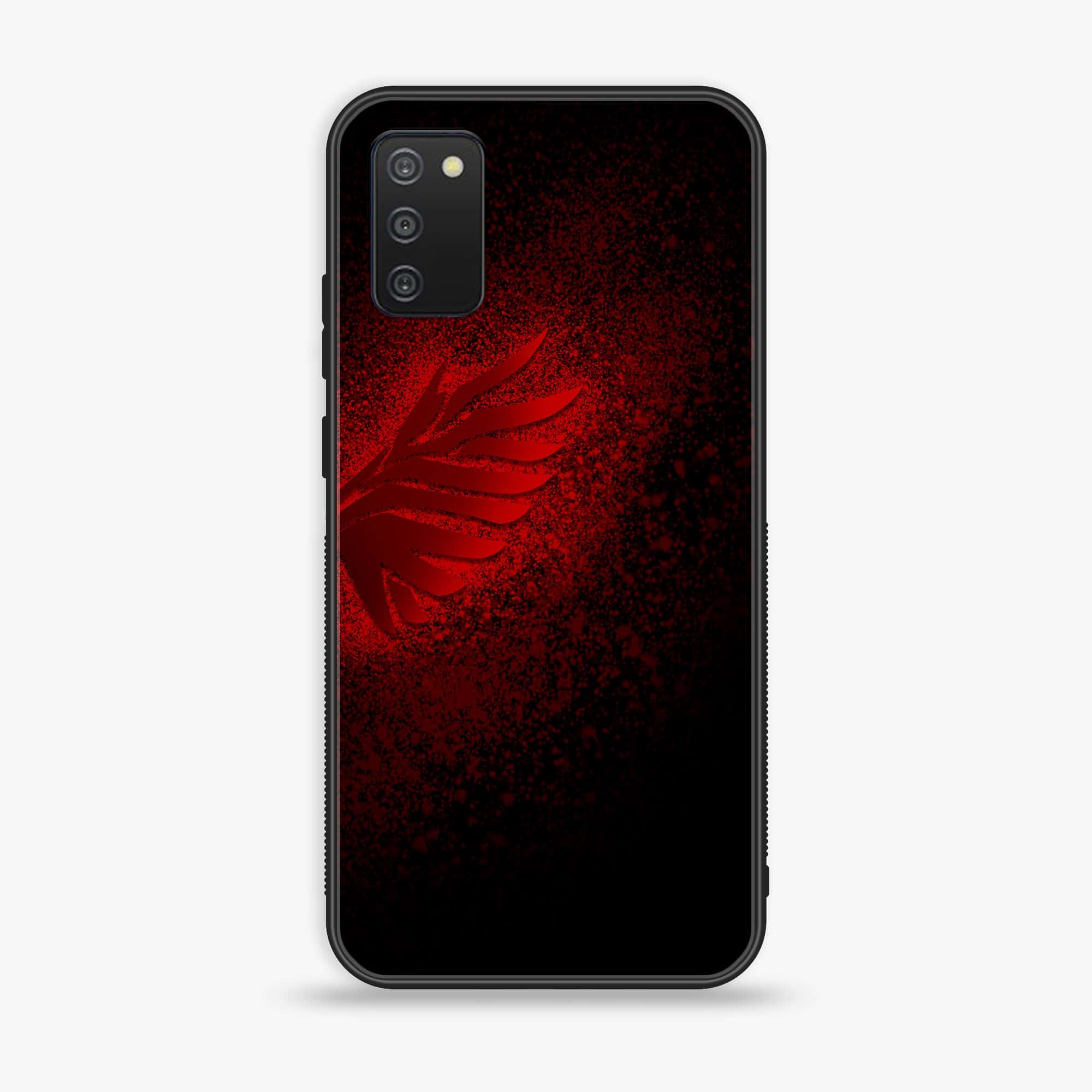 Samsung Galaxy A03s - Angel Wings 2.0 Series - Premium Printed Glass soft Bumper shock Proof Case
