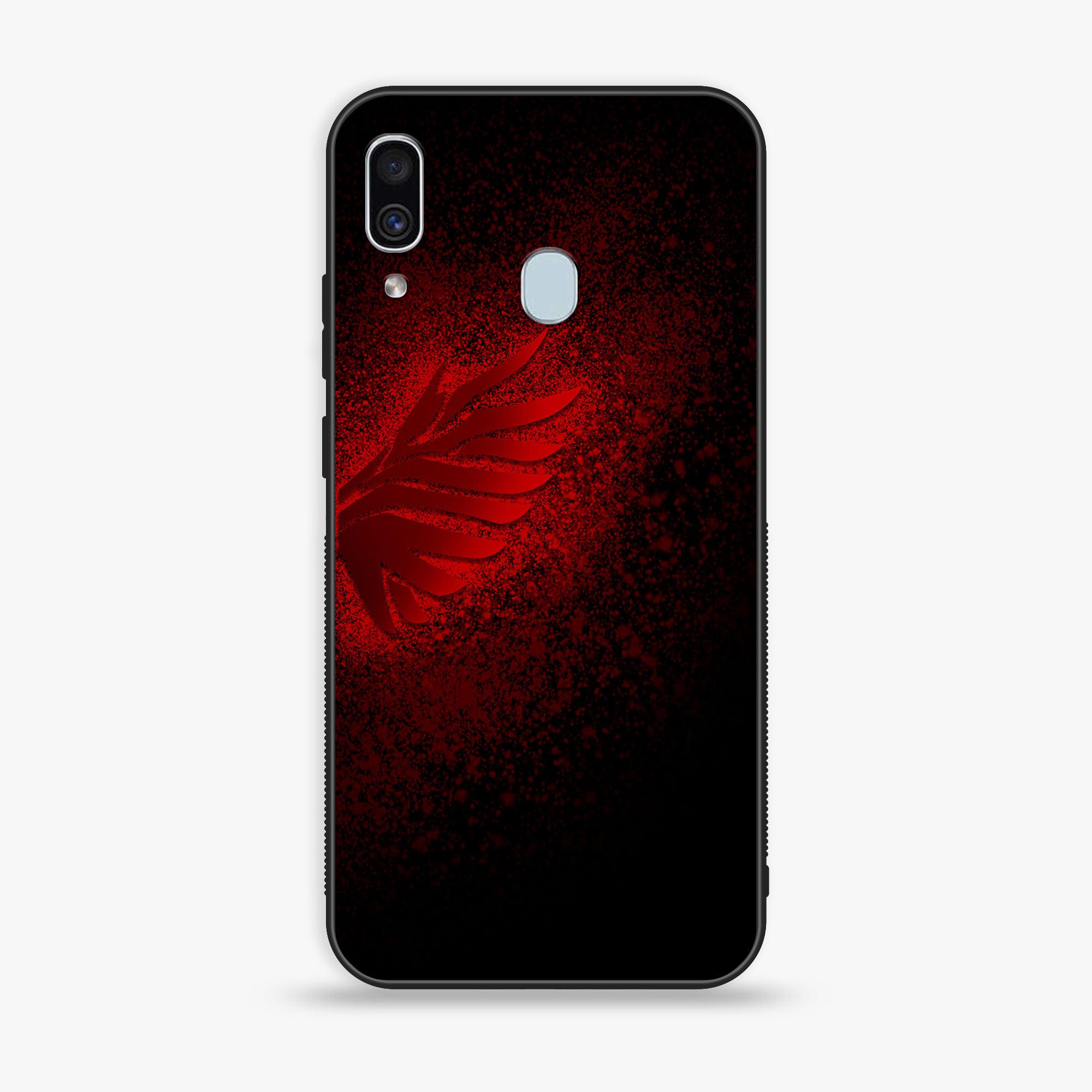 Galaxy A20/A30 - Angel Wings 2.0 Series - Premium Printed Glass soft Bumper shock Proof Case